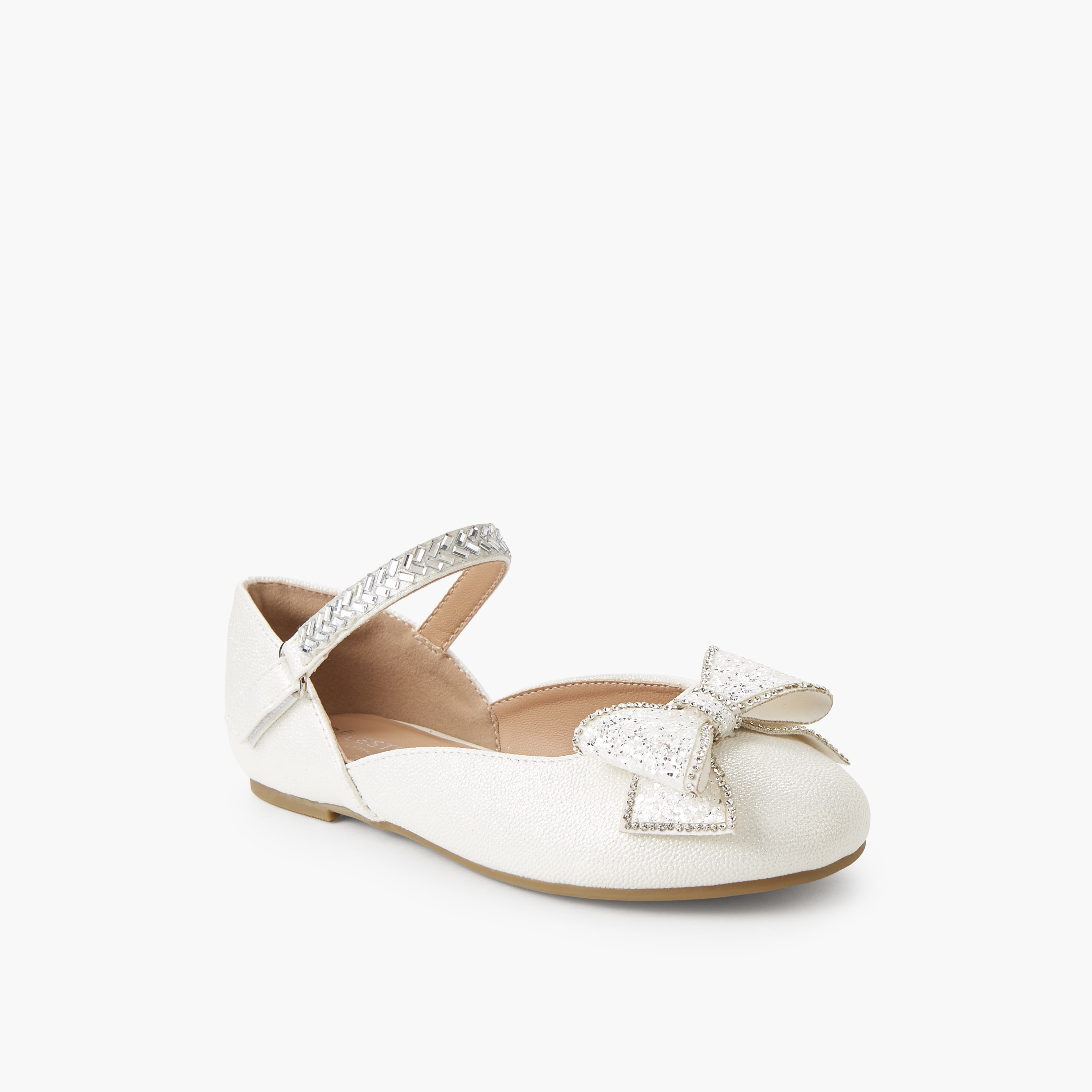 حذاء باليرينا بشريط إغلاق لاصق للبنات من سيليست-girls-shoes-ballerinas-image-2