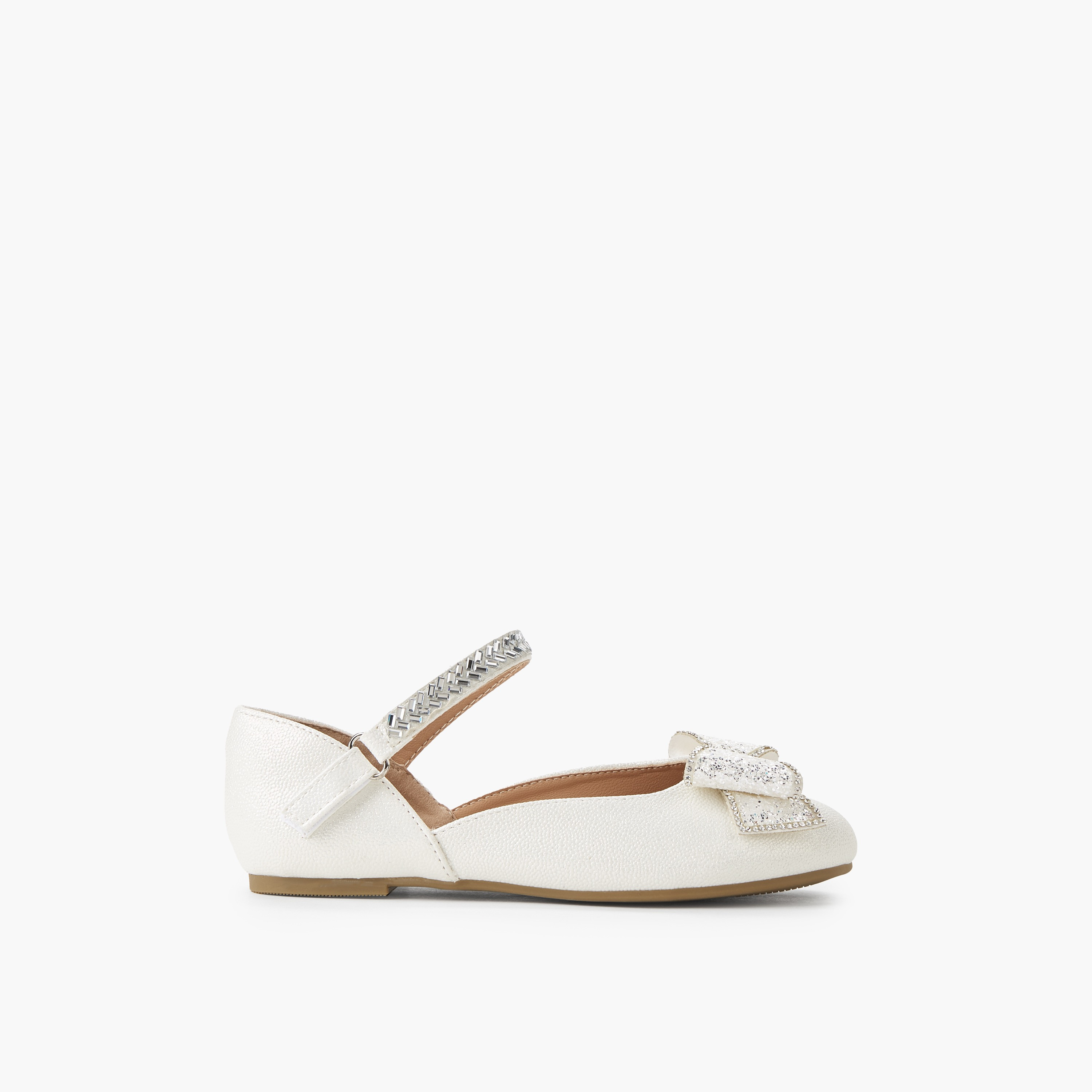 حذاء باليرينا بشريط إغلاق لاصق للبنات من سيليست-girls-shoes-ballerinas-image-4