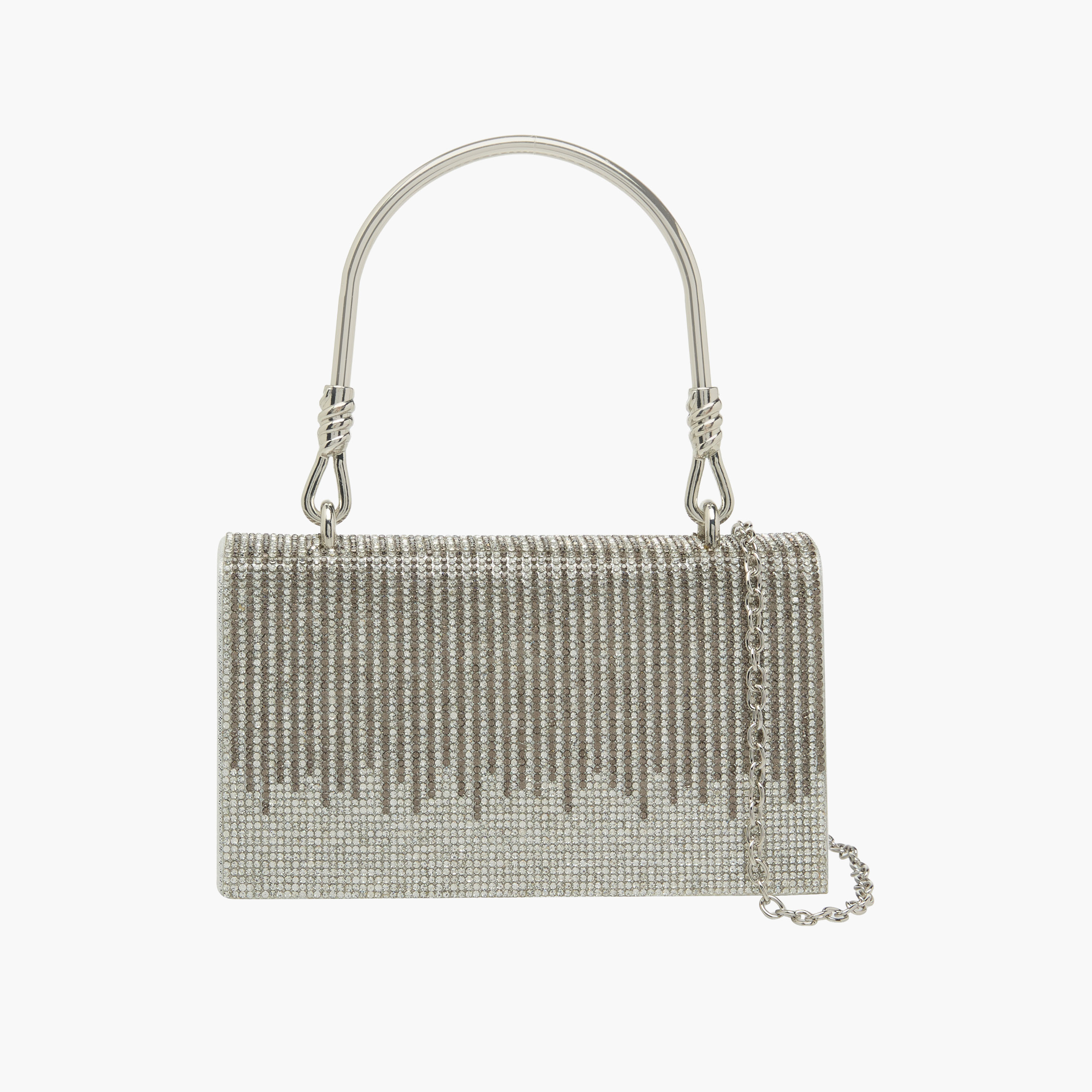 شنطة ساتشيل بتزيينات حجر الراين وبزر إغلاق من فلورا بيلا-women-bagsandwallets-handbags-image-1