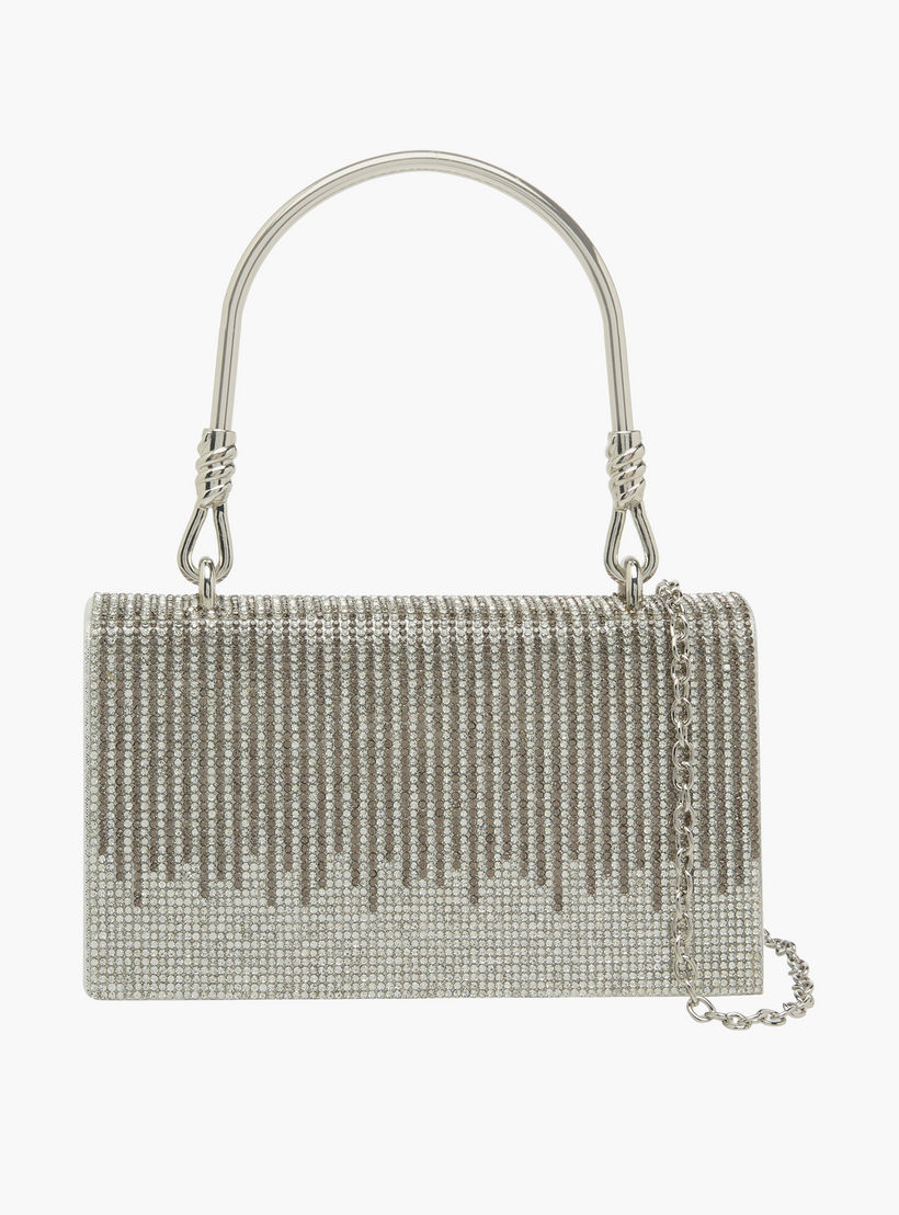 شنطة ساتشيل بتزيينات حجر الراين وبزر إغلاق من فلورا بيلا-women-bagsandwallets-handbags-image-1