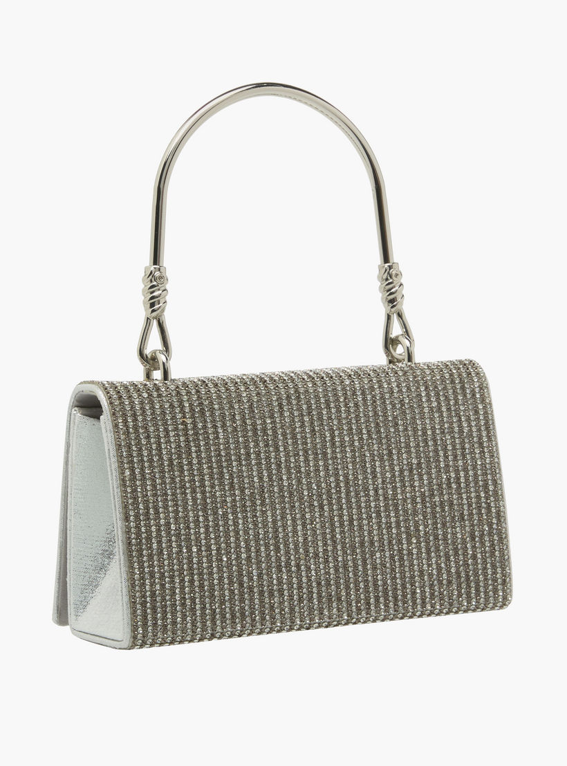 شنطة ساتشيل بتزيينات حجر الراين وبزر إغلاق من فلورا بيلا-women-bagsandwallets-handbags-image-5