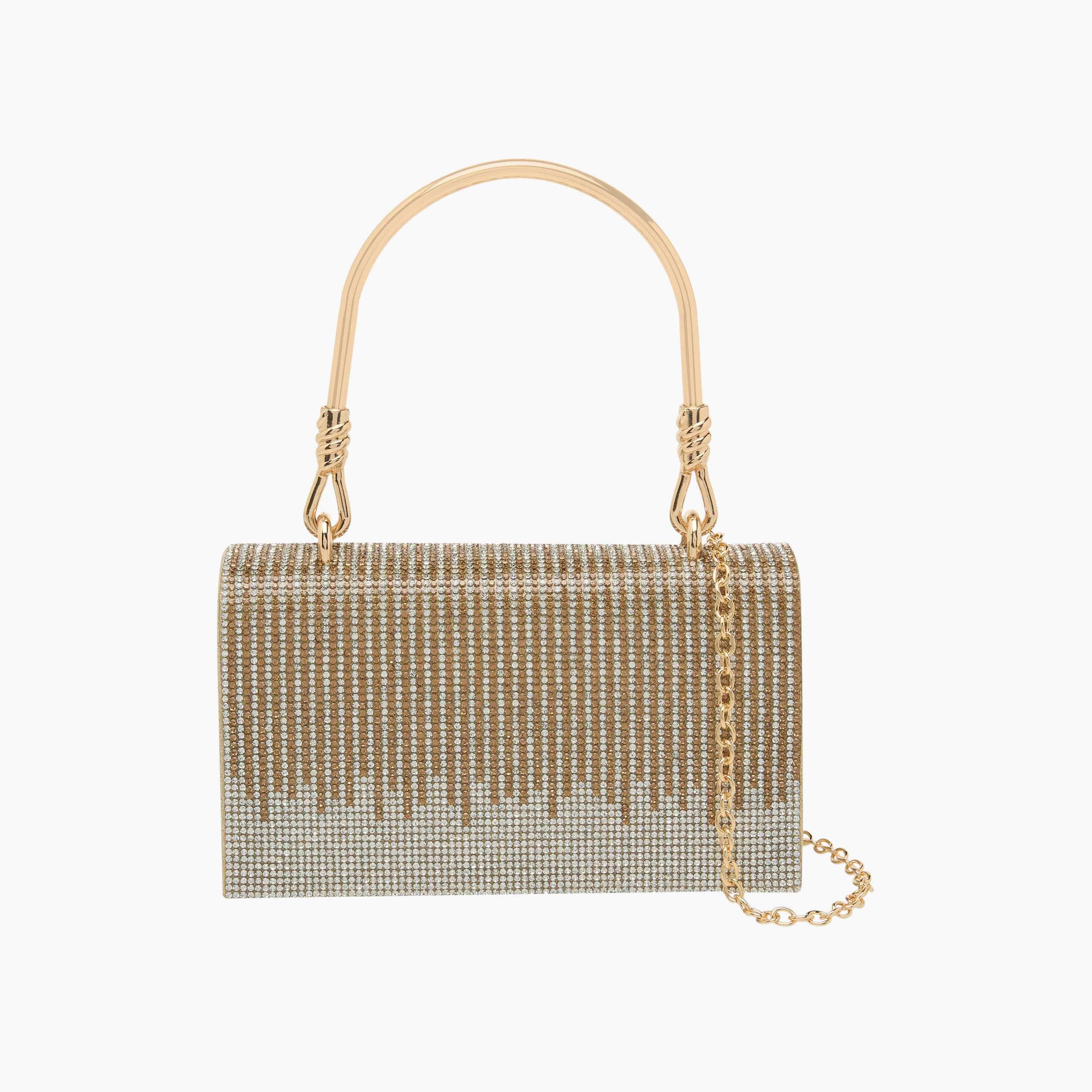 شنطة ساتشيل بتزيينات حجر الراين وبزر إغلاق من فلورا بيلا-women-bagsandwallets-handbags-image-1