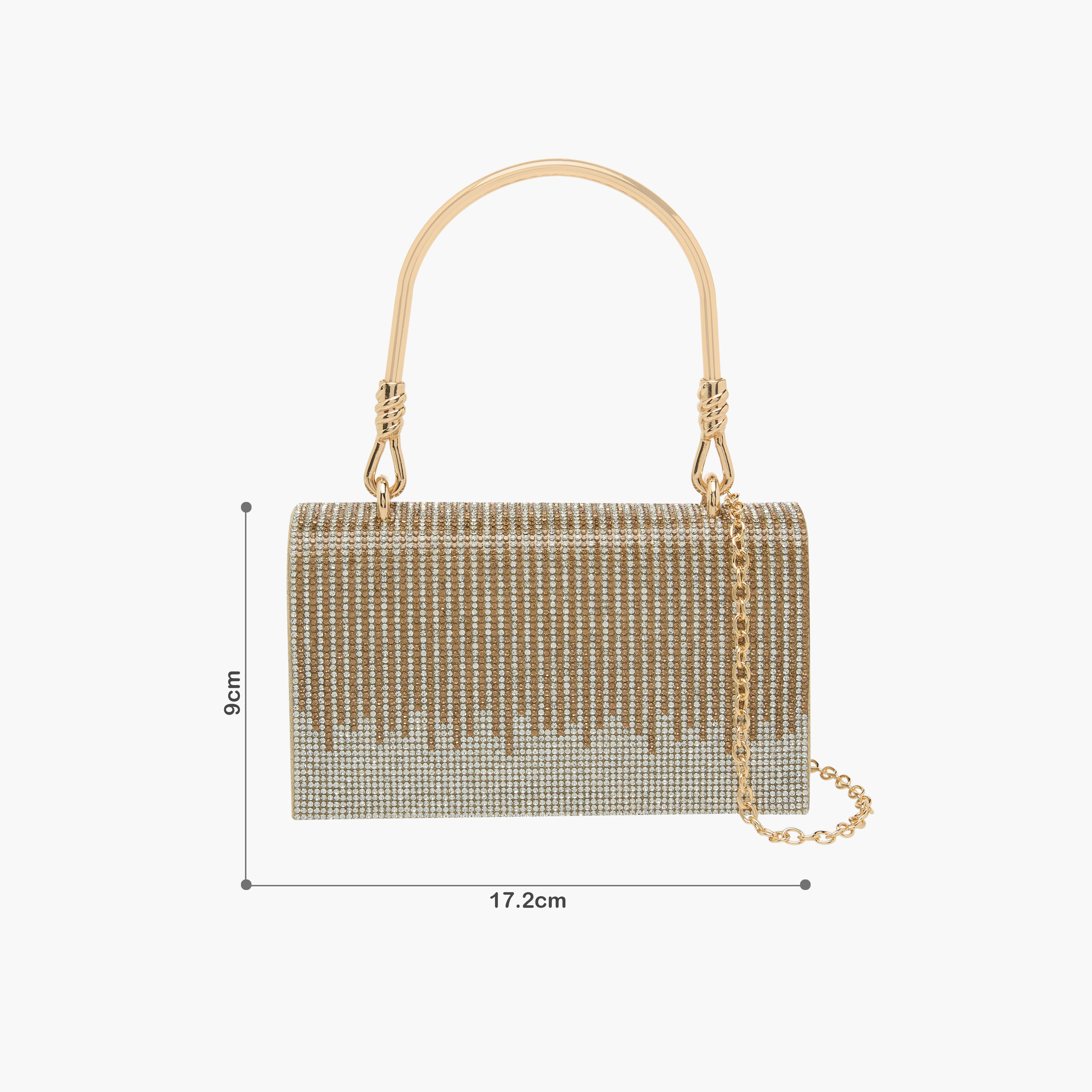 شنطة ساتشيل بتزيينات حجر الراين وبزر إغلاق من فلورا بيلا-women-bagsandwallets-handbags-image-2