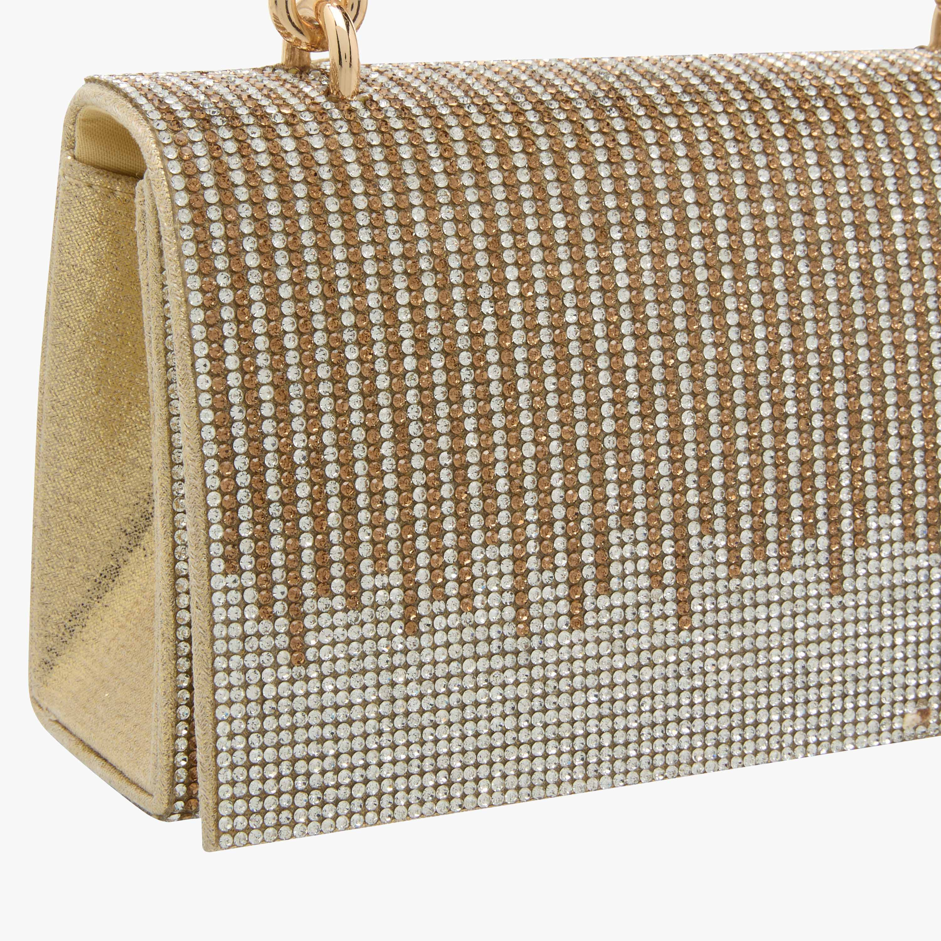 شنطة ساتشيل بتزيينات حجر الراين وبزر إغلاق من فلورا بيلا-women-bagsandwallets-handbags-image-6