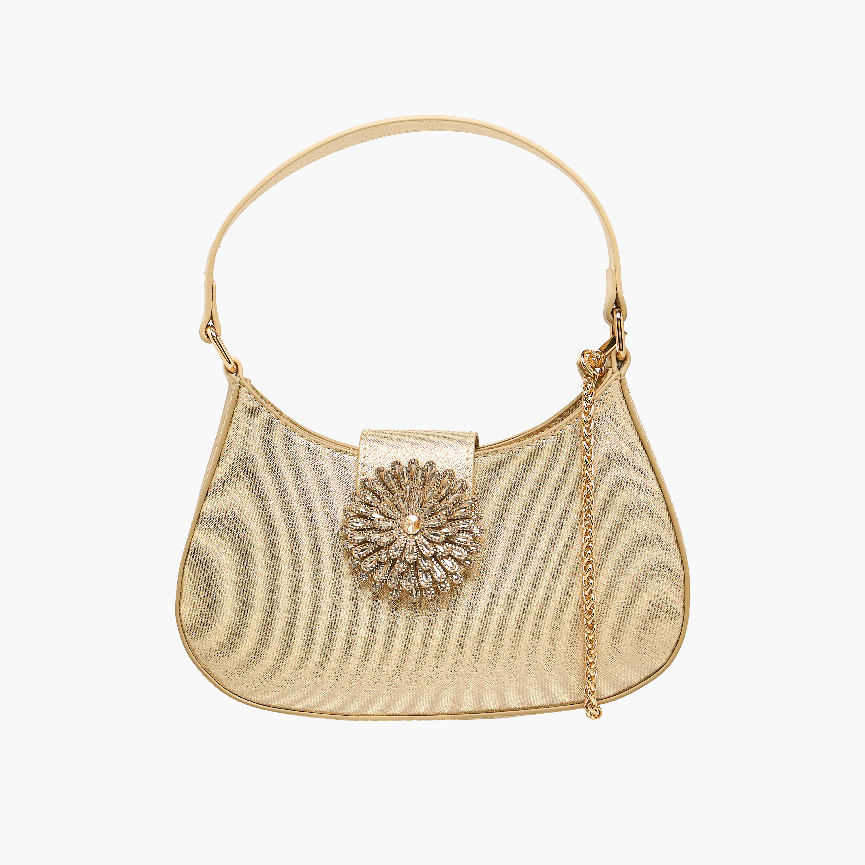شنطة كتف بارزة الملمس بحزام قابل للفصل من فلورا بيلا-women-bagsandwallets-handbags-image-1