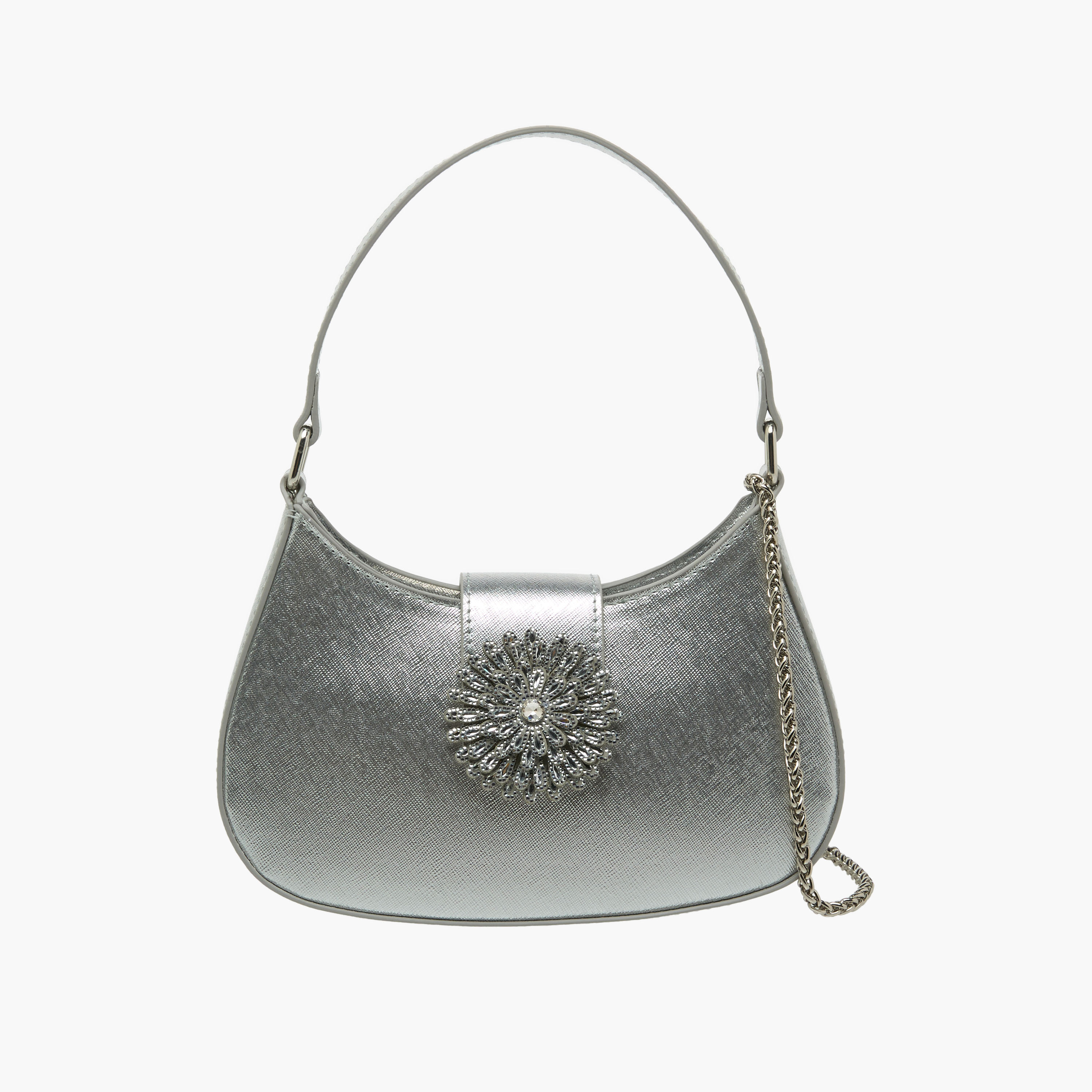 Flora Bella Textured Shoulder Bag with Detachable Strap-women-bagsandwallets-handbags-image-1