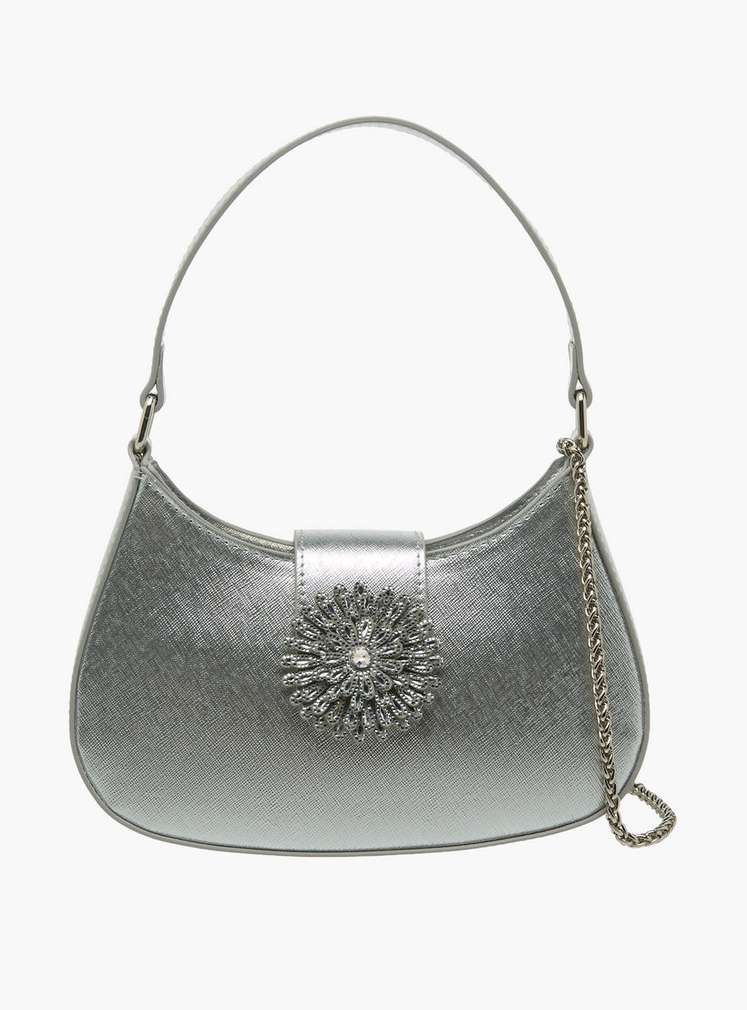 Flora Bella Textured Shoulder Bag with Detachable Strap-women-bagsandwallets-handbags-image-1