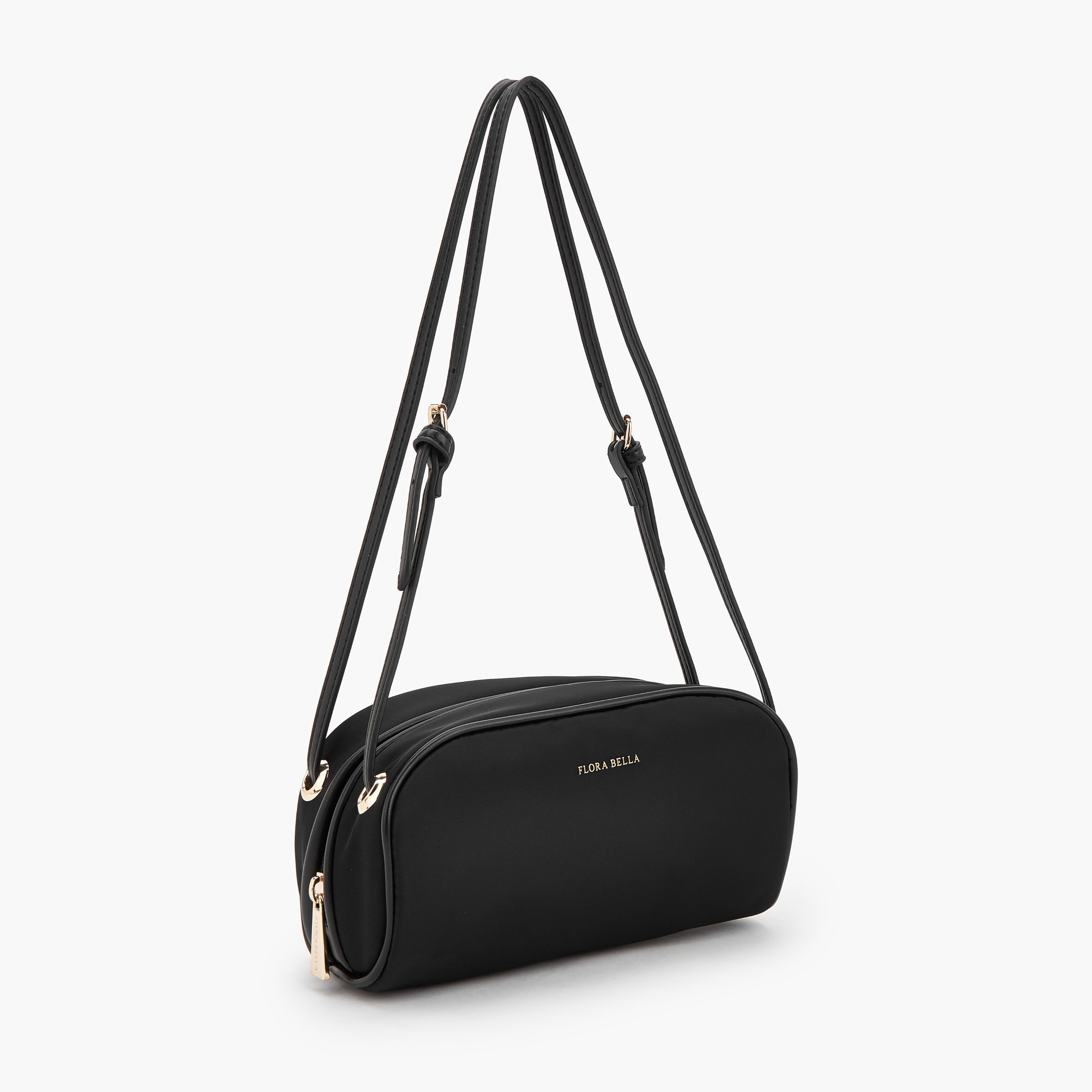 Flora Bella Textured Shoulder Bag with Zip Closure-women-bagsandwallets-handbags-image-2