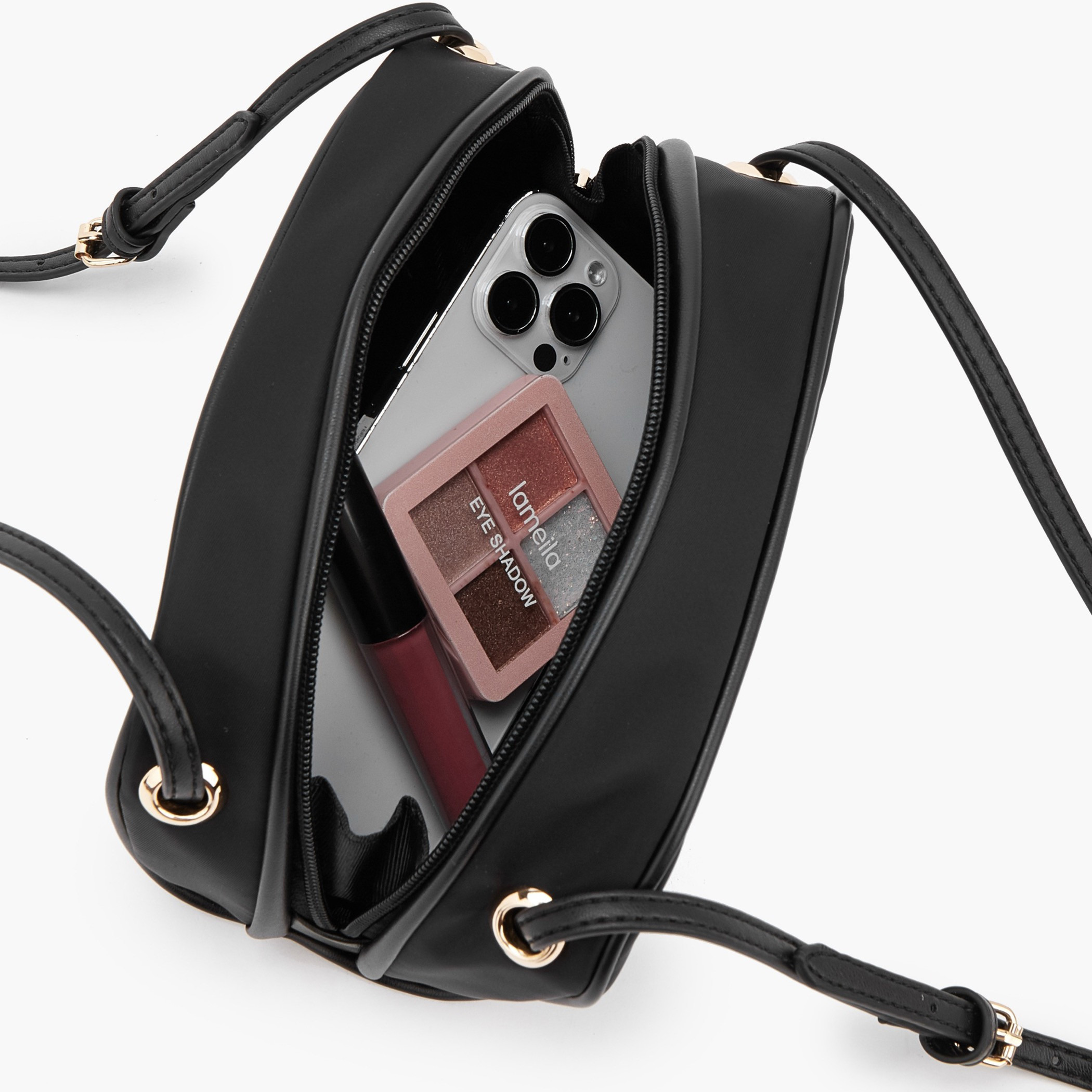 Flora Bella Textured Shoulder Bag with Zip Closure-women-bagsandwallets-handbags-image-7
