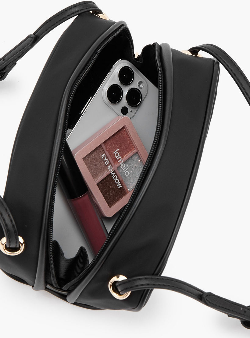 Flora Bella Textured Shoulder Bag with Zip Closure-women-bagsandwallets-handbags-image-7