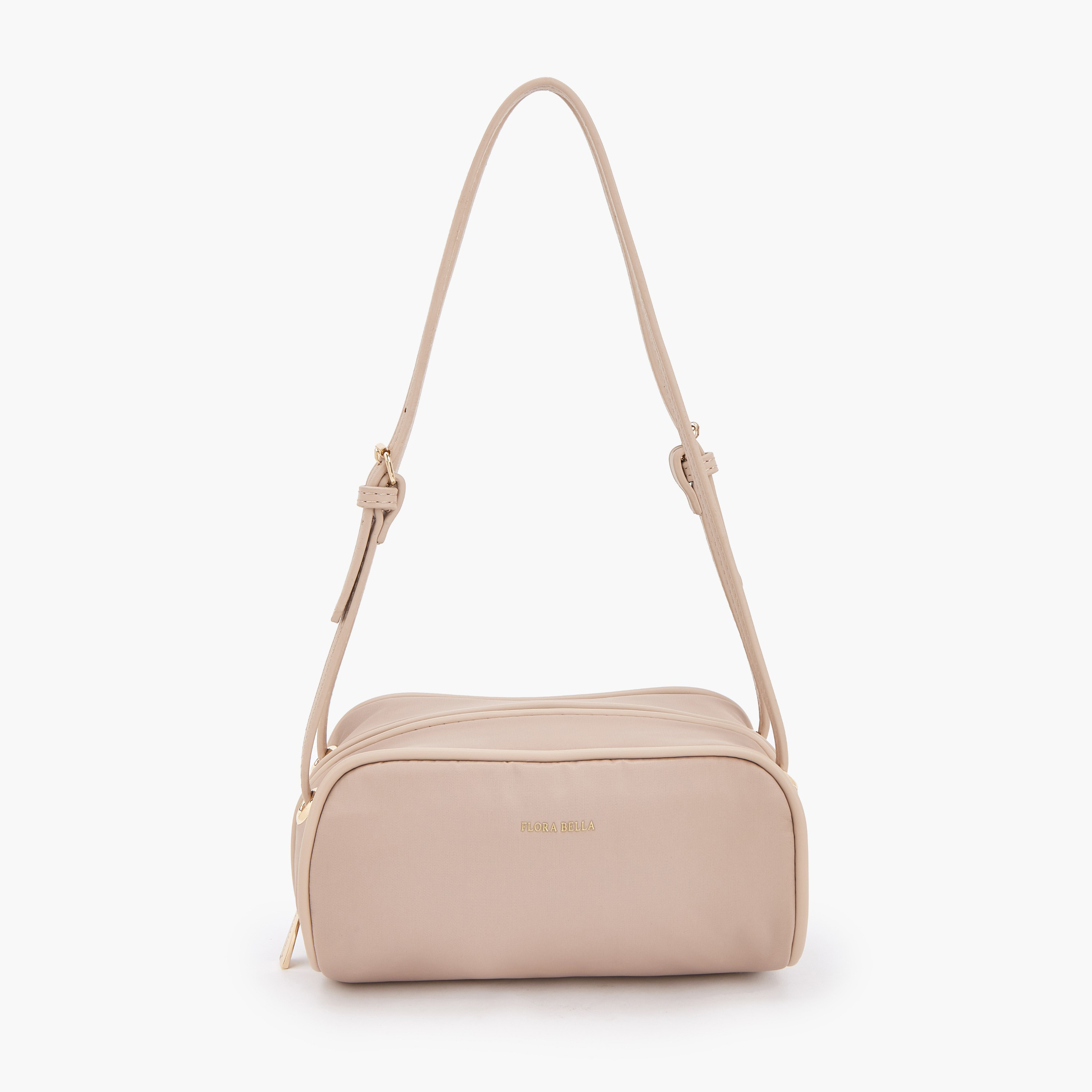 Flora Bella Textured Shoulder Bag with Zip Closure-women-bagsandwallets-handbags-image-1