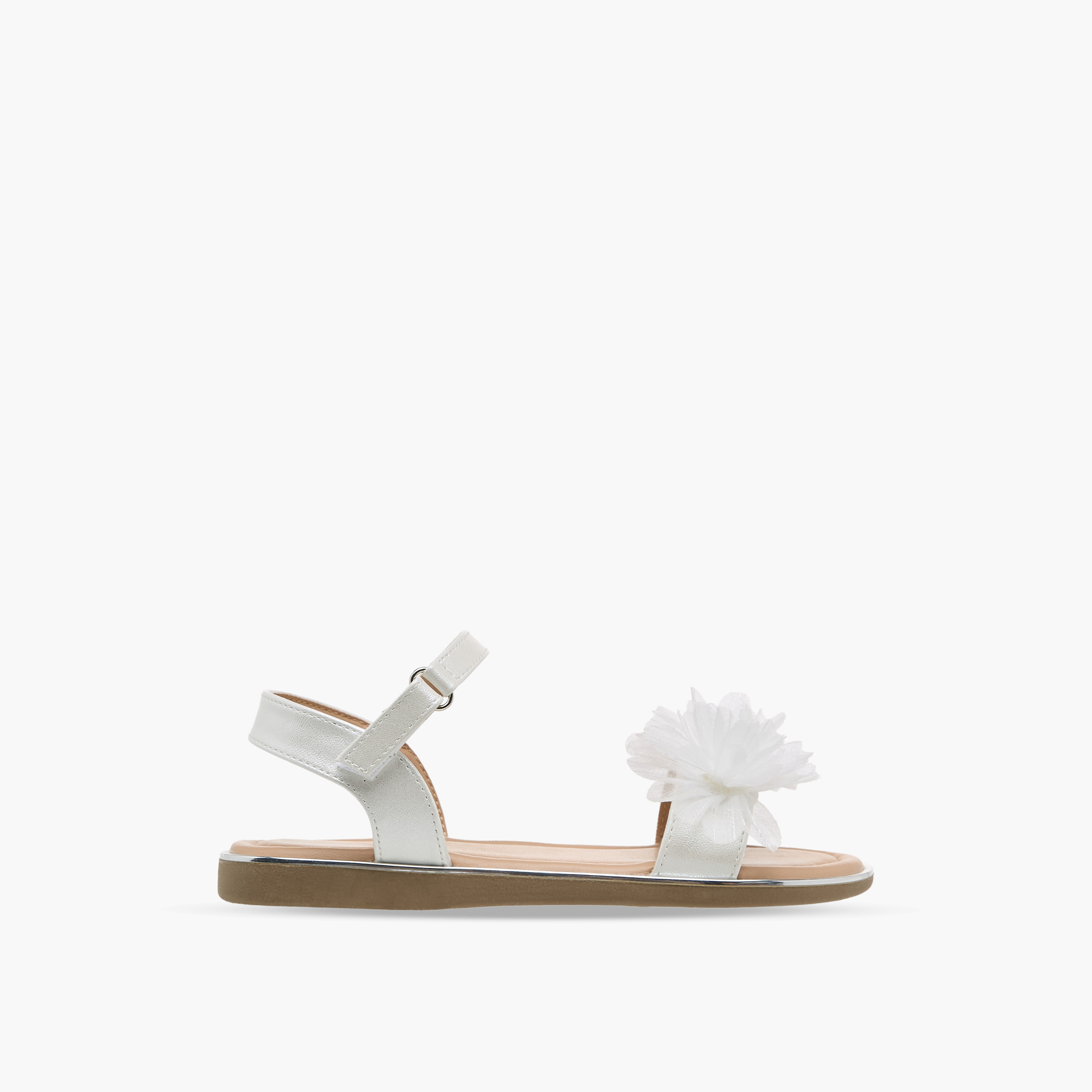 Celeste Girls Hook & Loop Flat Sandals-girls-shoes-sandals-image-2