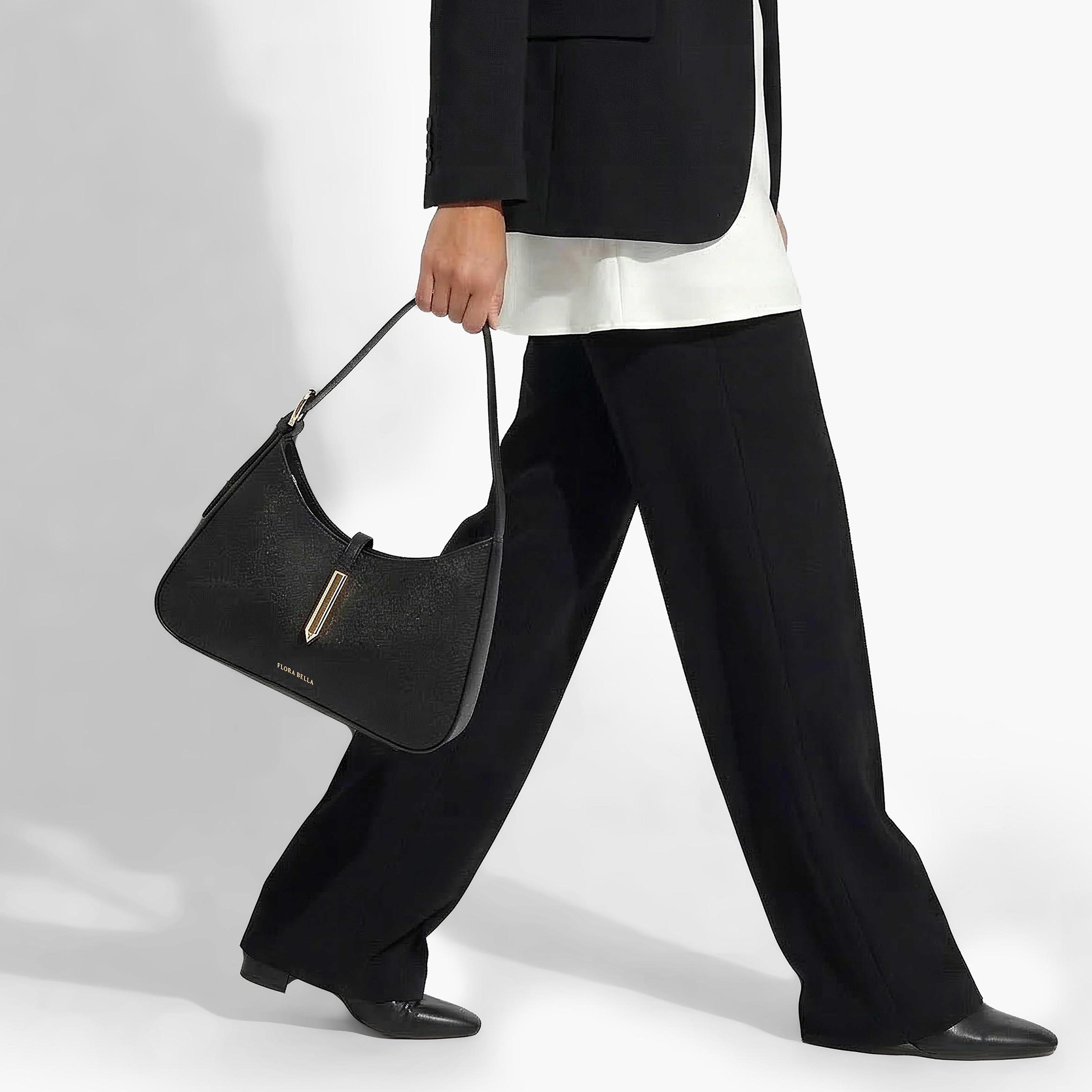شنطة كتف بقصة ميتاليك وسحاب إغلاق من فلورا بيلا-women-bagsandwallets-handbags-image-2