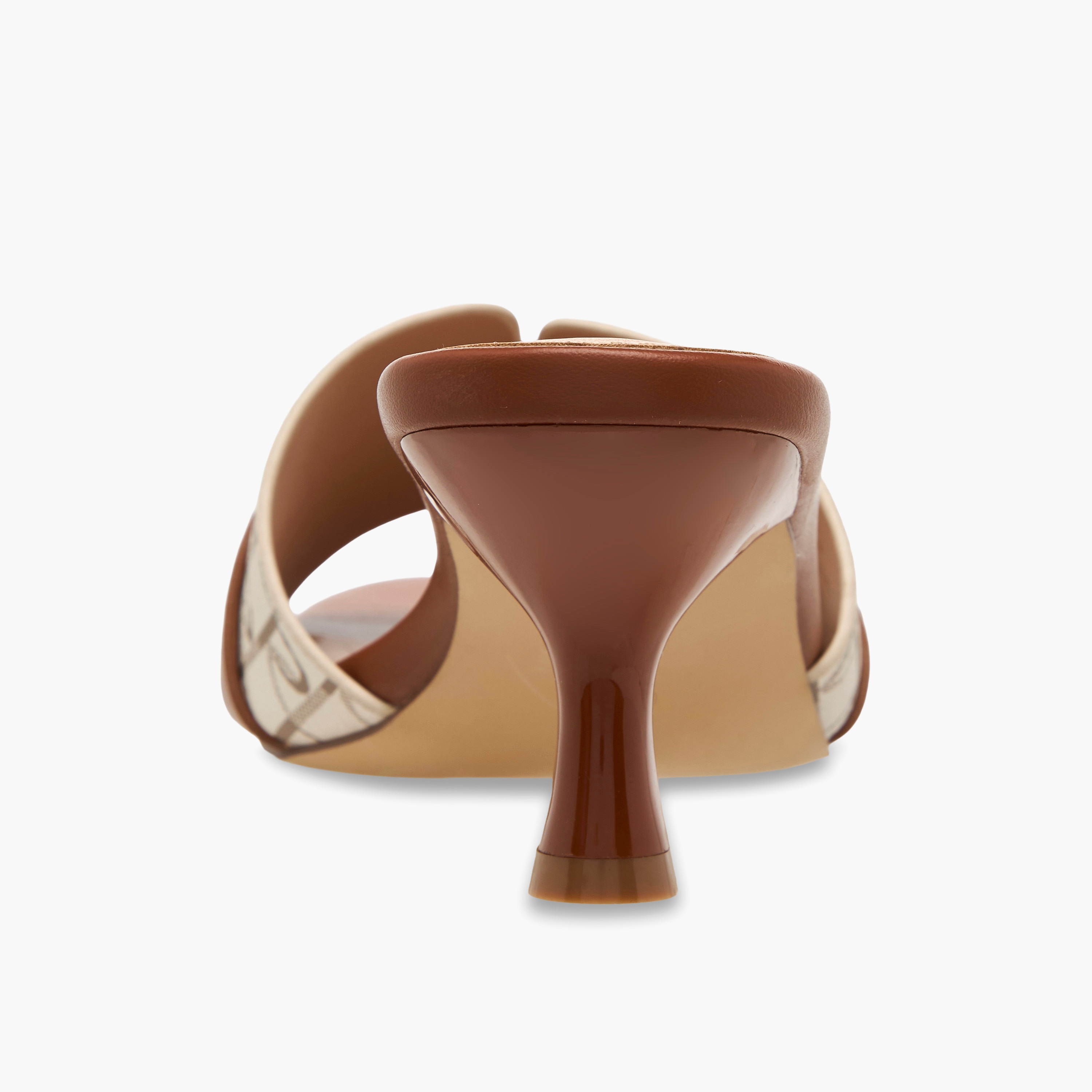 صندل سهل الارتداء بطبعات مونوجرام للنساء من بابريكا-women-shoes-sandals-heeled-image-5
