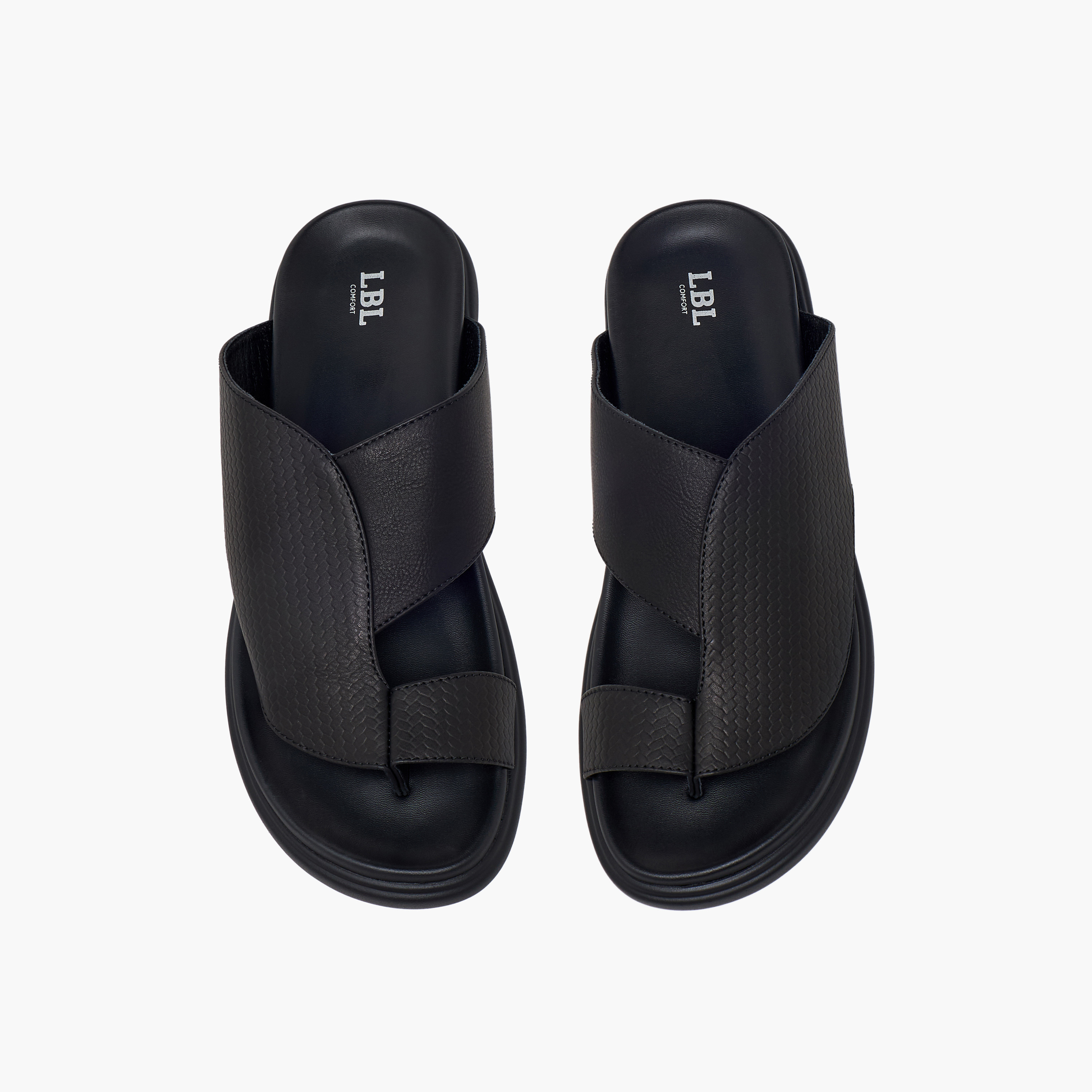 صندل عربي بارز الملمس للرجال من إل بي إل من شو إكسبرس-men-shoes-sandals-image-1