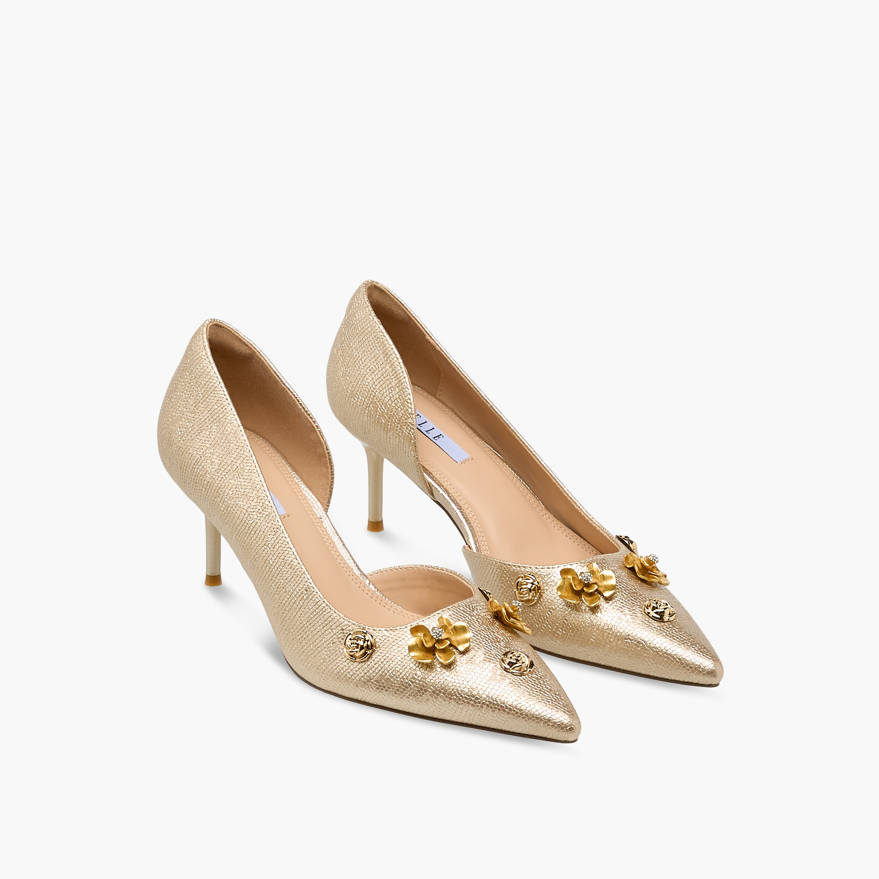 حذاء بكعب ستيليتو وتزيينات زهرية للنساء من إيل-women-shoes-heels-image-1