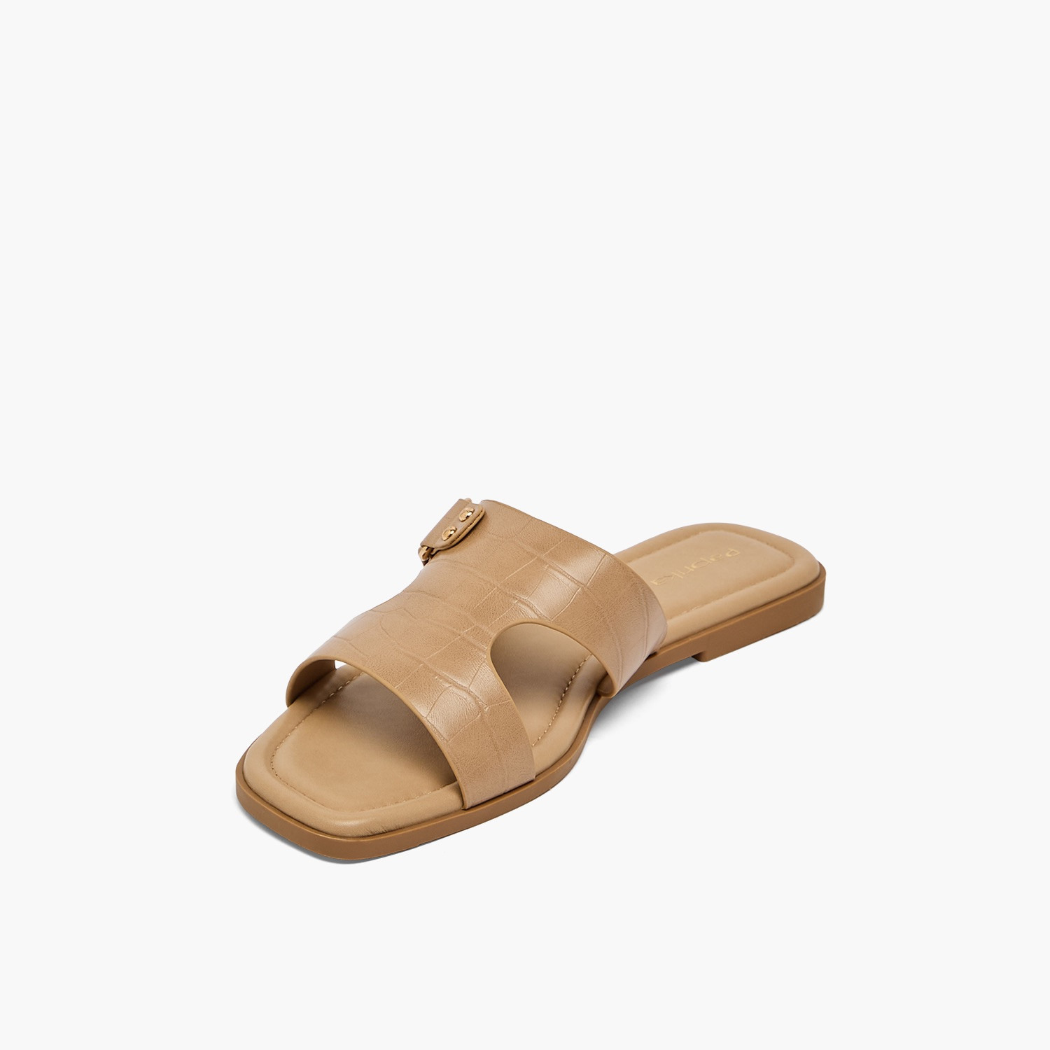 Paprika Women Buckle Accent Flat Sandals-women-shoes-sandals-flats-image-4