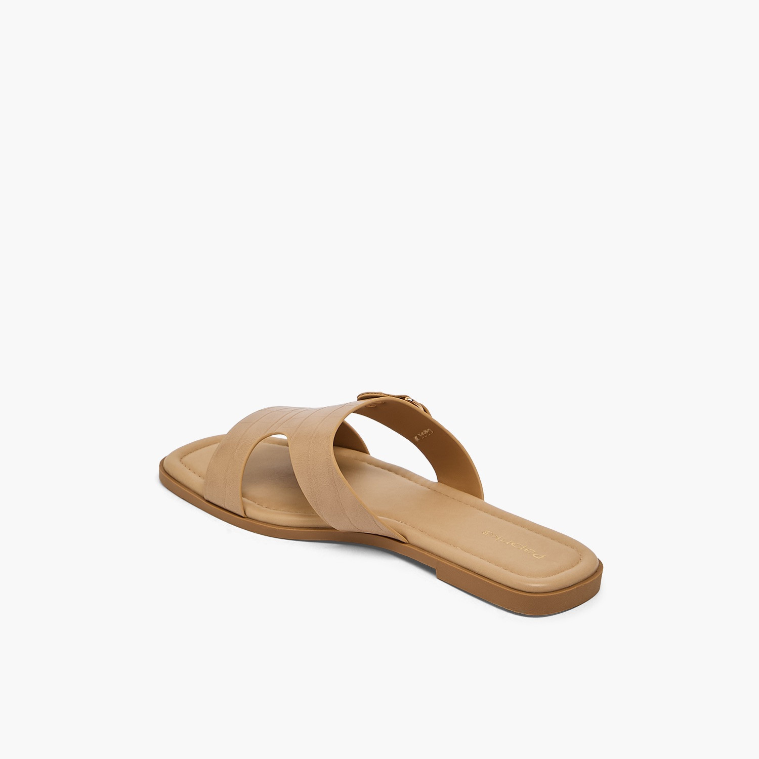 Paprika Women Buckle Accent Flat Sandals-women-shoes-sandals-flats-image-5