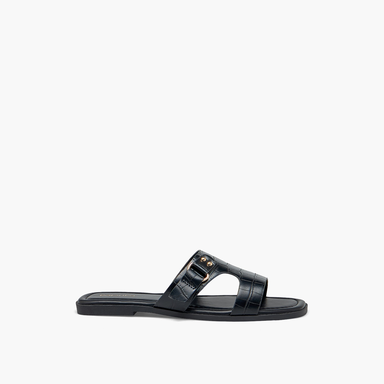 Paprika Women Buckle Accent Flat Sandals-women-shoes-sandals-flats-image-3