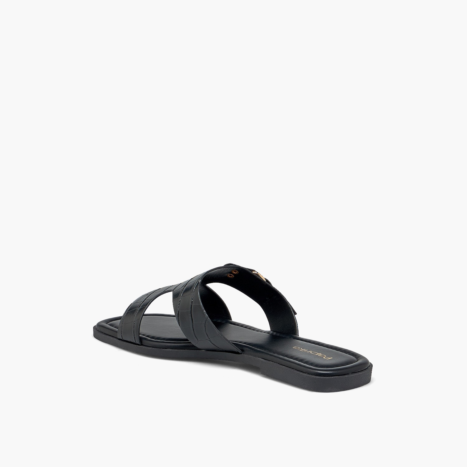 Paprika Women Buckle Accent Flat Sandals-women-shoes-sandals-flats-image-5