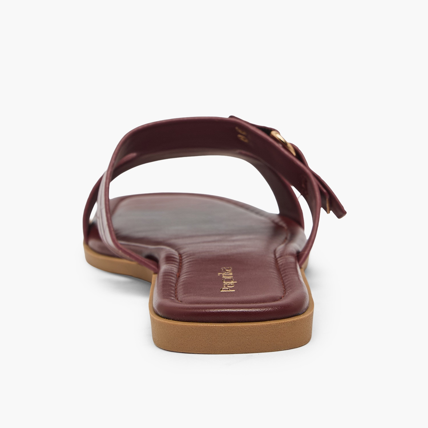 Paprika Women Buckle Accent Flat Sandals-women-shoes-sandals-flats-image-8