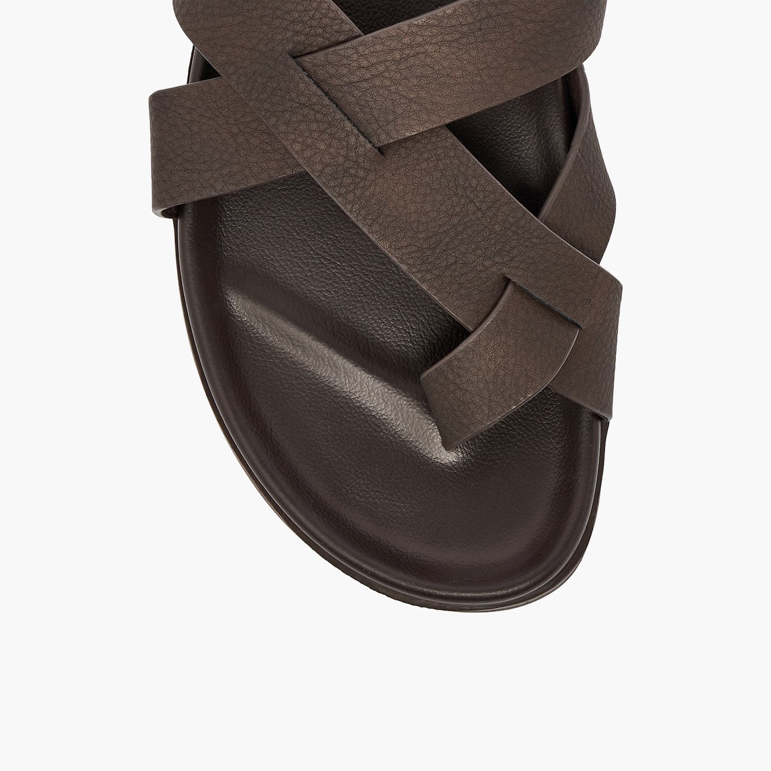 صندل بارز الملمس بأحزمة متقاطعة للرجال من أل بي أل من شو إكسبريس-men-shoes-sandals-image-3