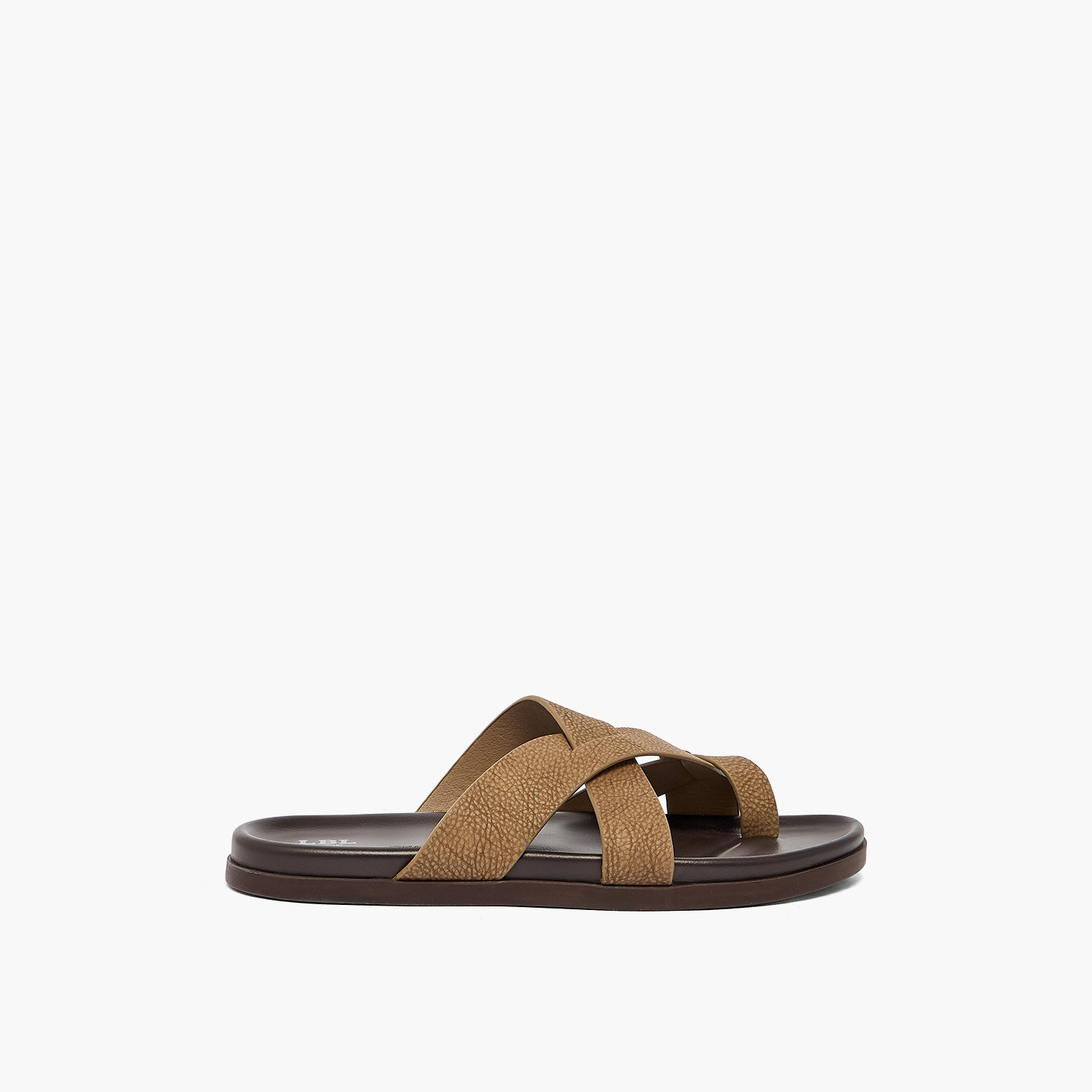 صندل بارز الملمس بأحزمة متقاطعة للرجال من أل بي أل من شو إكسبريس-men-shoes-sandals-image-2