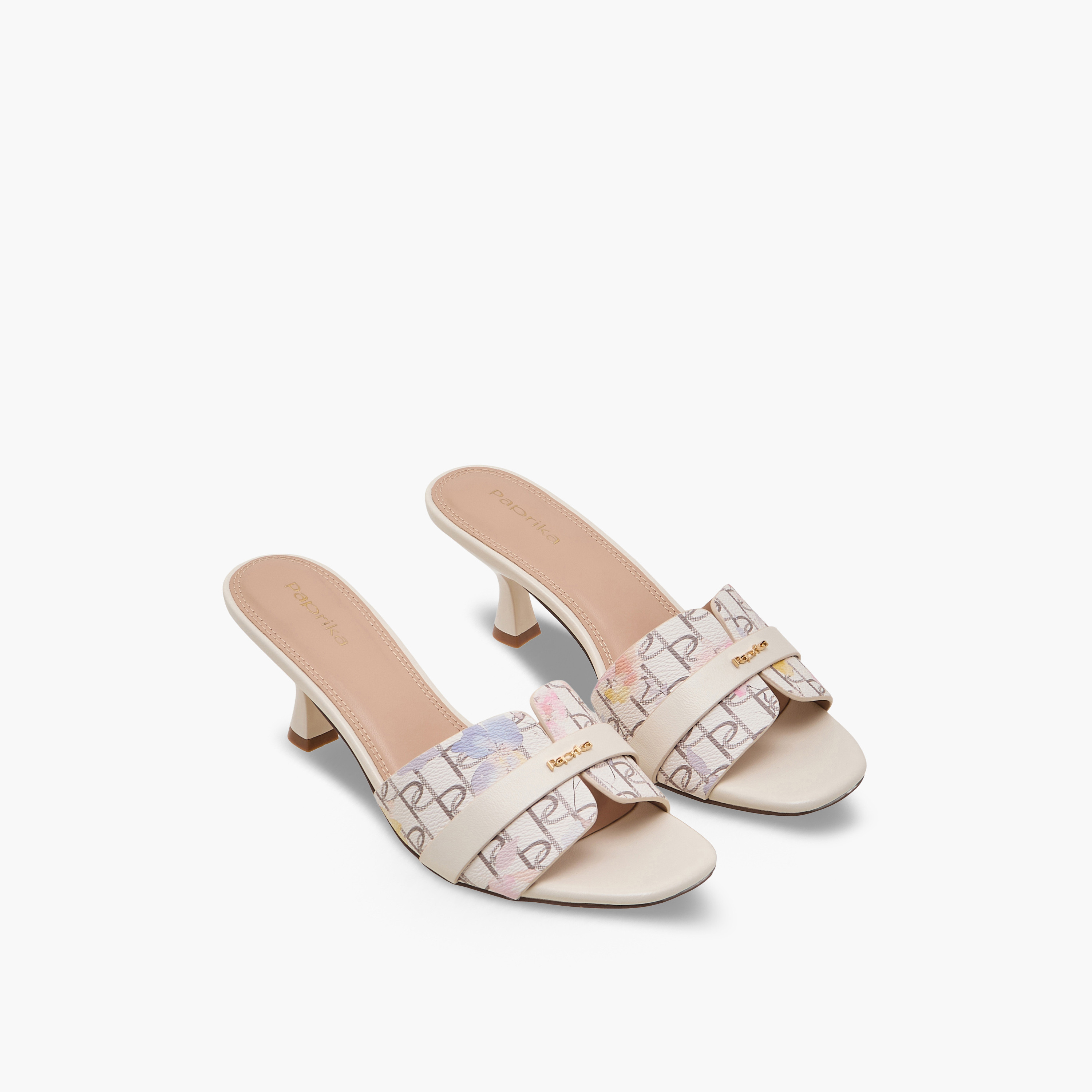 صندل بكعب صغير وطبعات للنساء من بابريكا-women-shoes-sandals-heeled-image-1