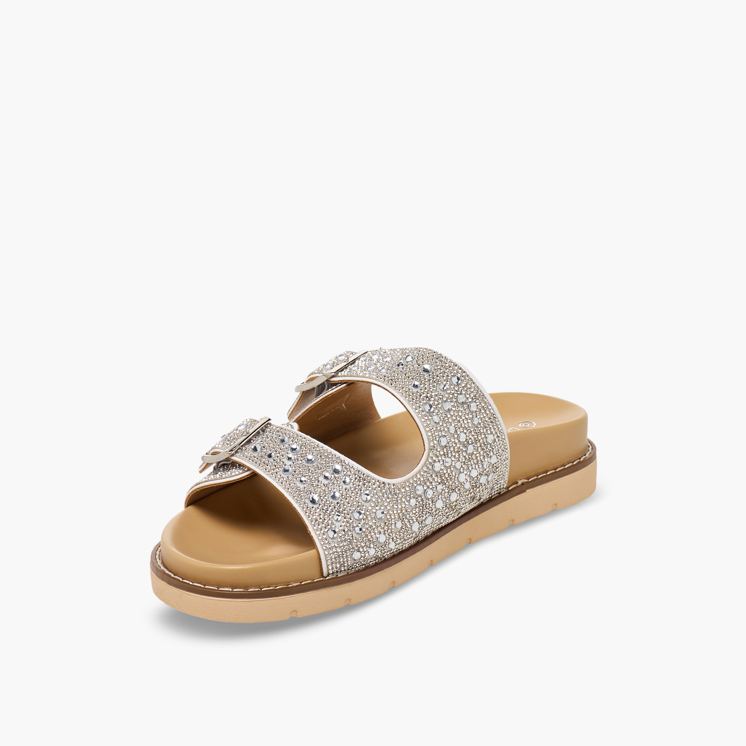 صندل مزين بحزام بإبزيم للنساء من لو كونفورت-women-shoes-sandals-flats-image-3