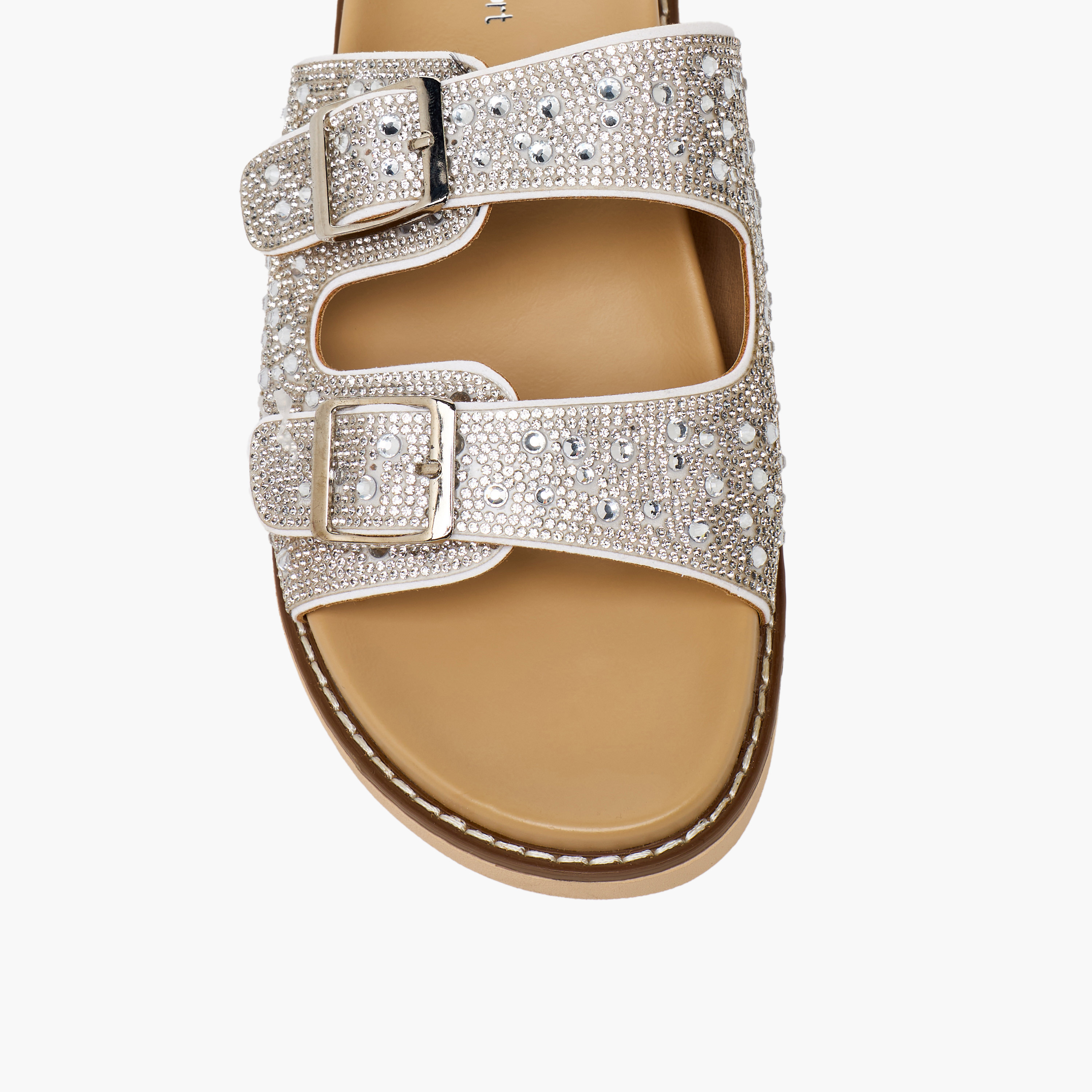 صندل مزين بحزام بإبزيم للنساء من لو كونفورت-women-shoes-sandals-flats-image-6