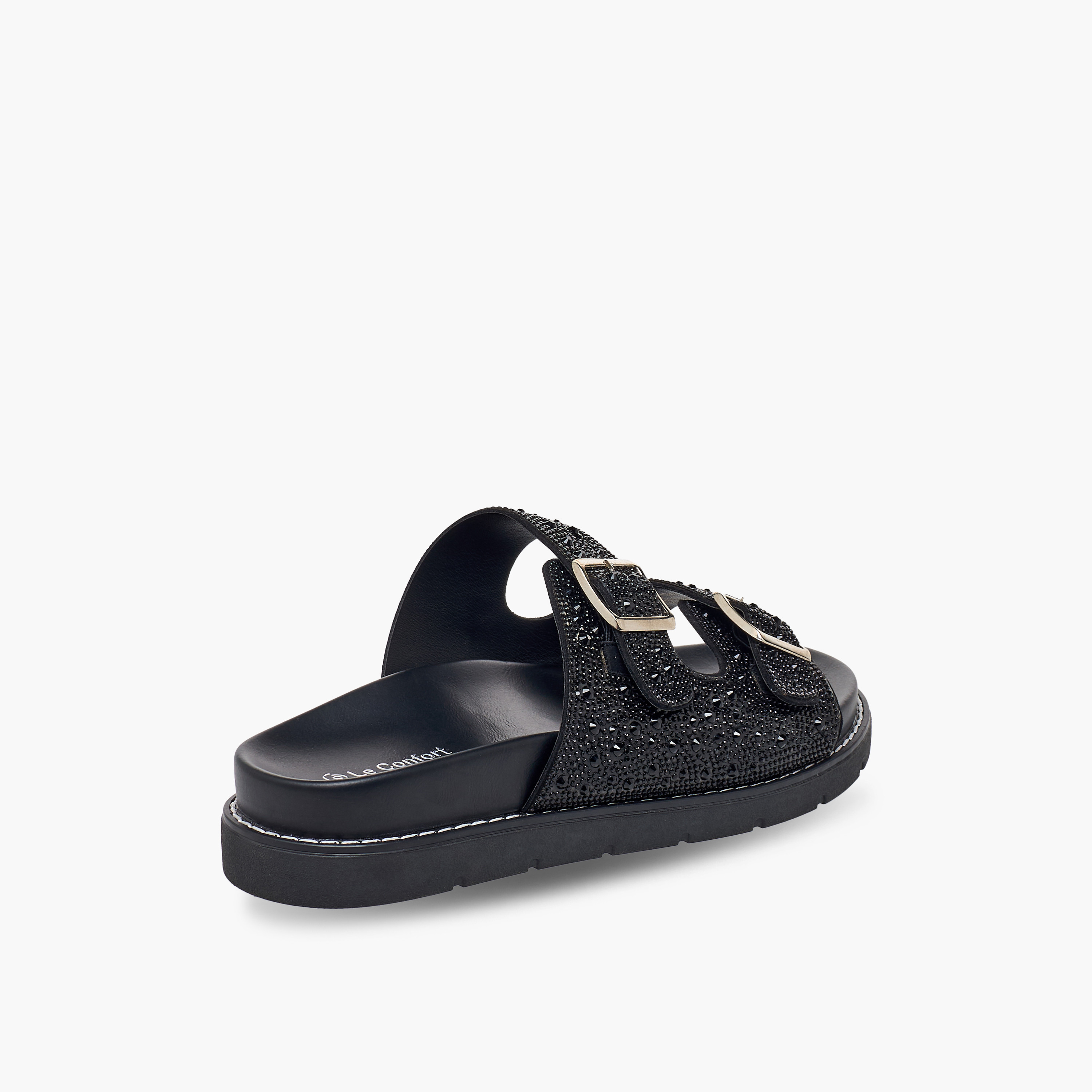 Le Confort Women Embellished Buckle Accent Sandals-women-shoes-sandals-flats-image-5