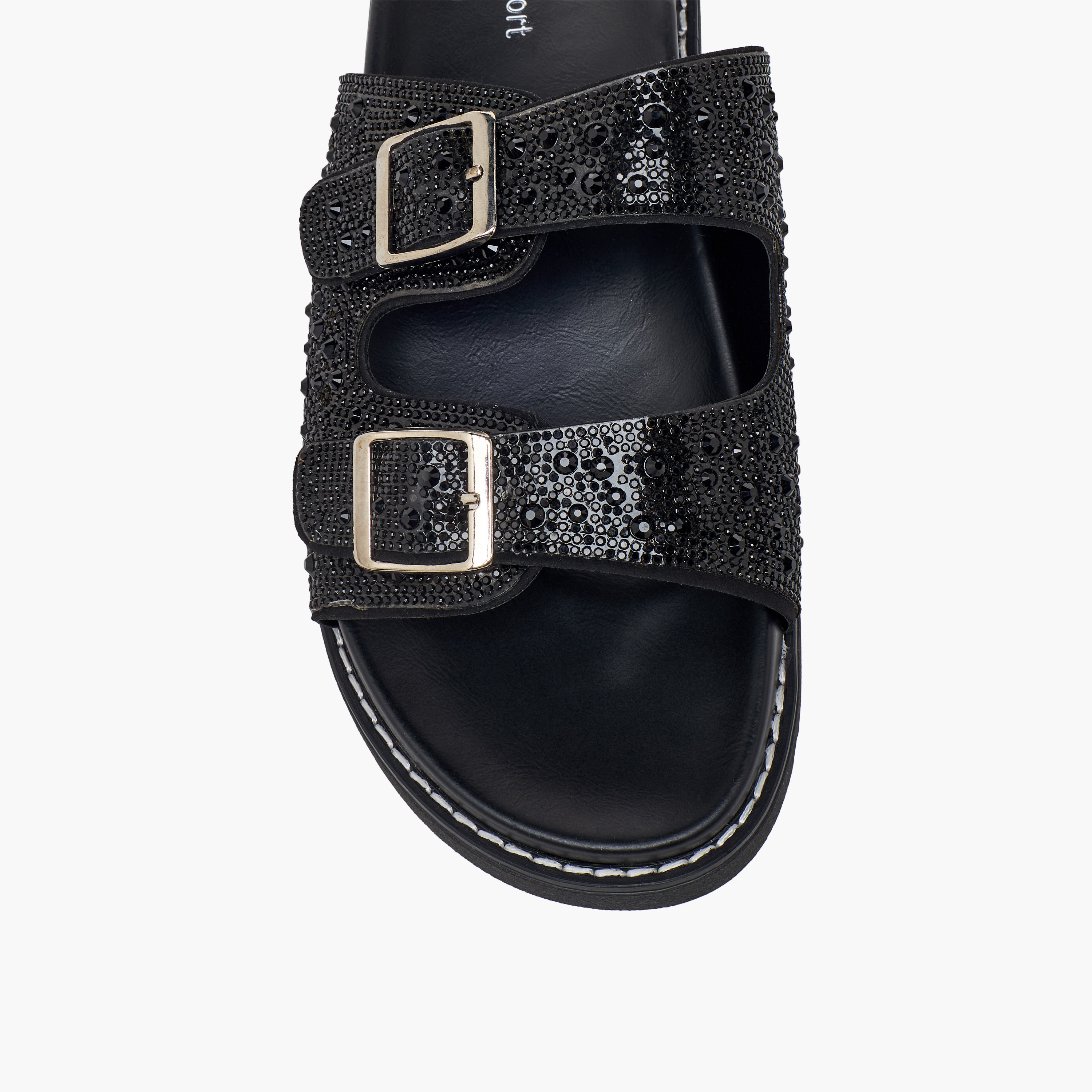 Le Confort Women Embellished Buckle Accent Sandals-women-shoes-sandals-flats-image-6