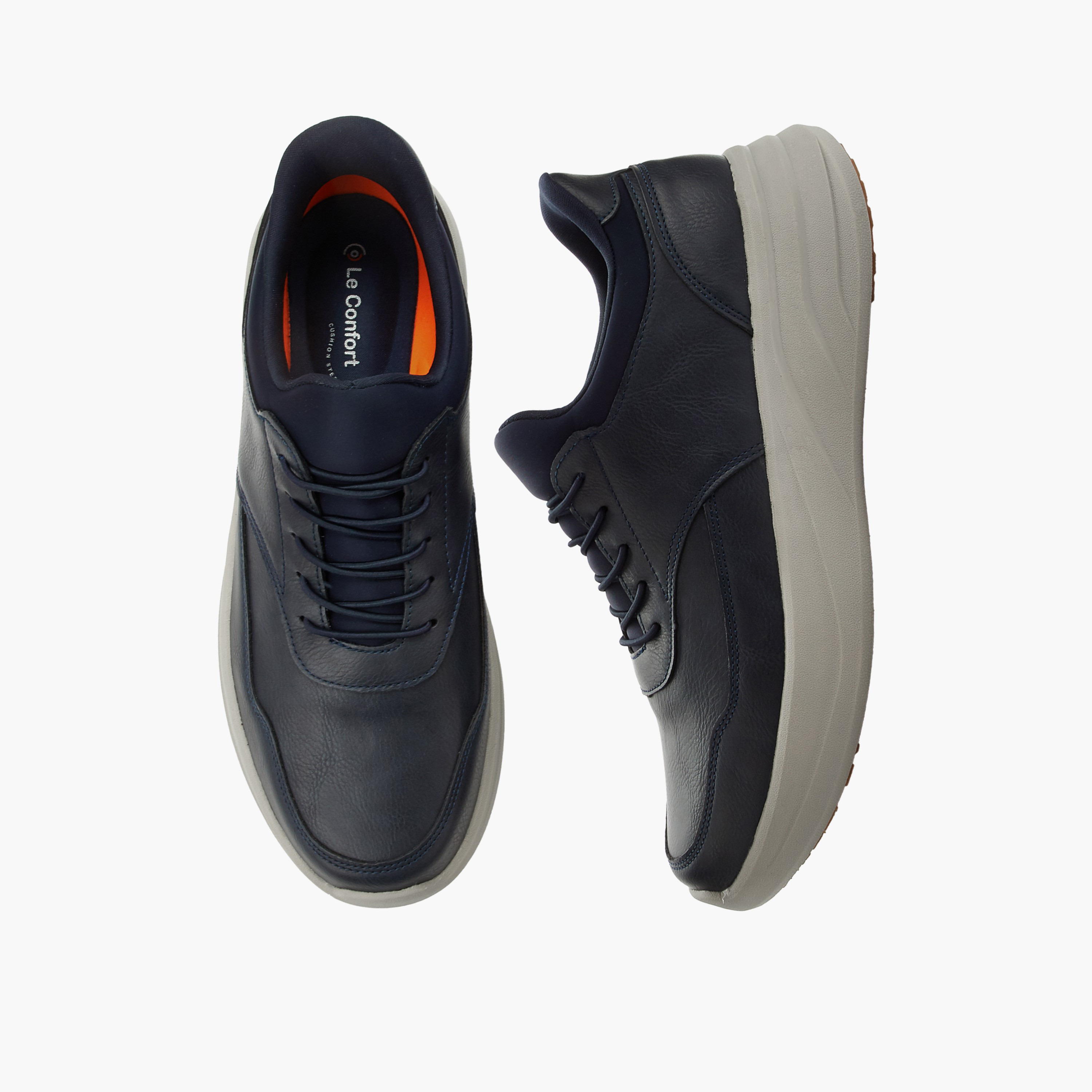Le Confort Men Lace-Up Ankle Sneakers-men-shoes-sneakers-image-1