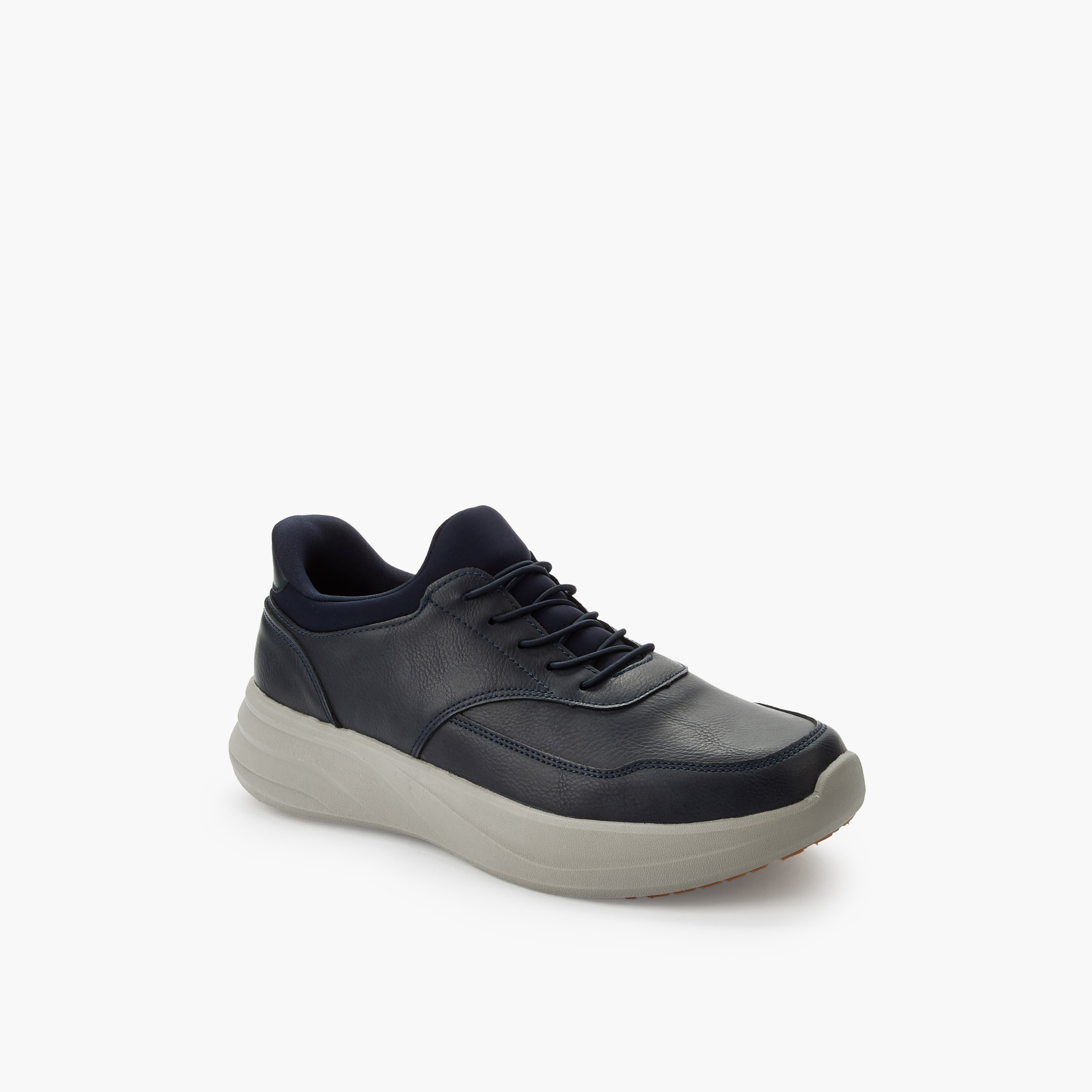 Le Confort Men Lace-Up Ankle Sneakers-men-shoes-sneakers-image-2