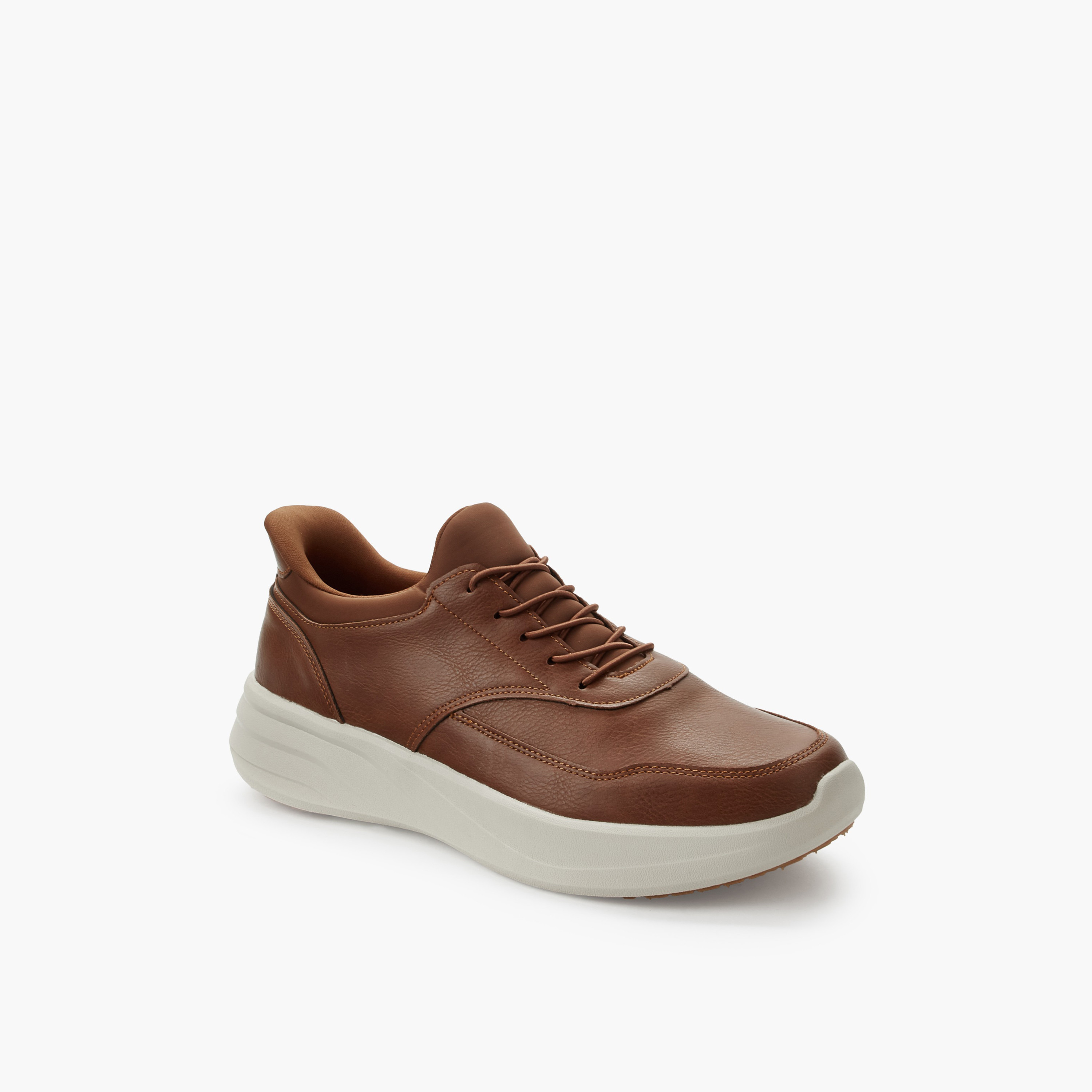 Le Confort Men Lace-Up Ankle Sneakers-men-shoes-sneakers-image-2