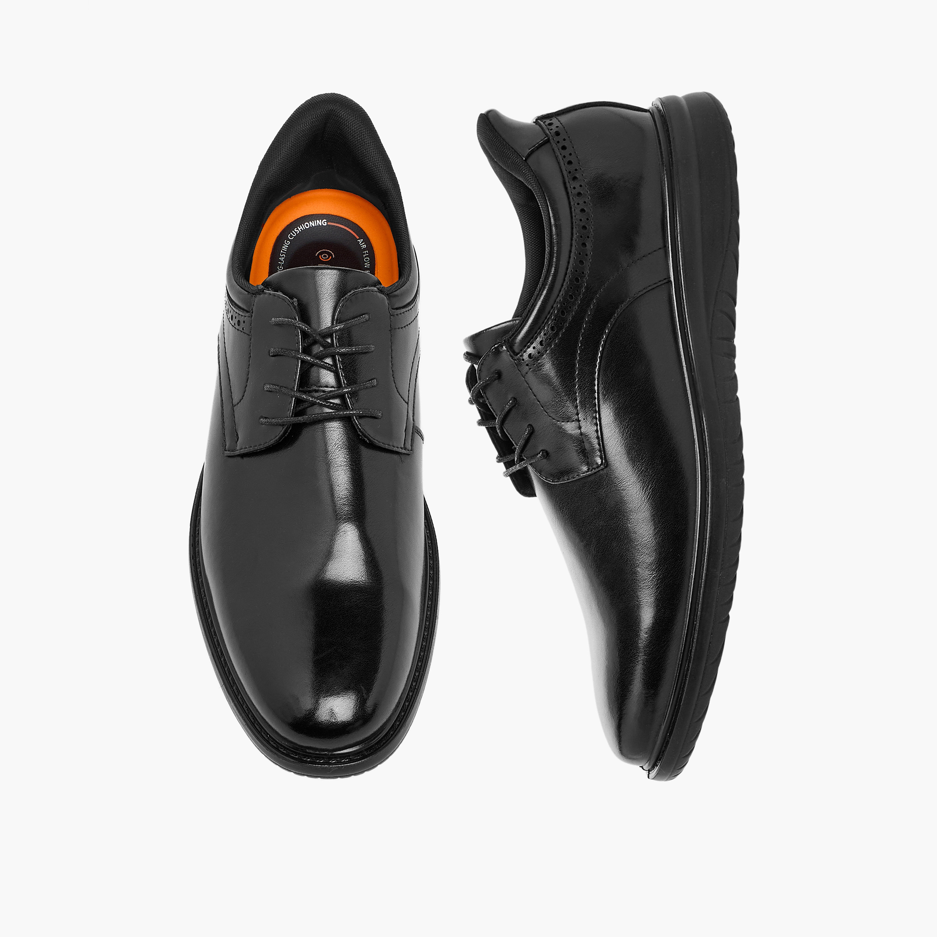 حذاء ديربي جلد برباط للرجال من لو كونفورت-men-shoes-formalshoes-image-1