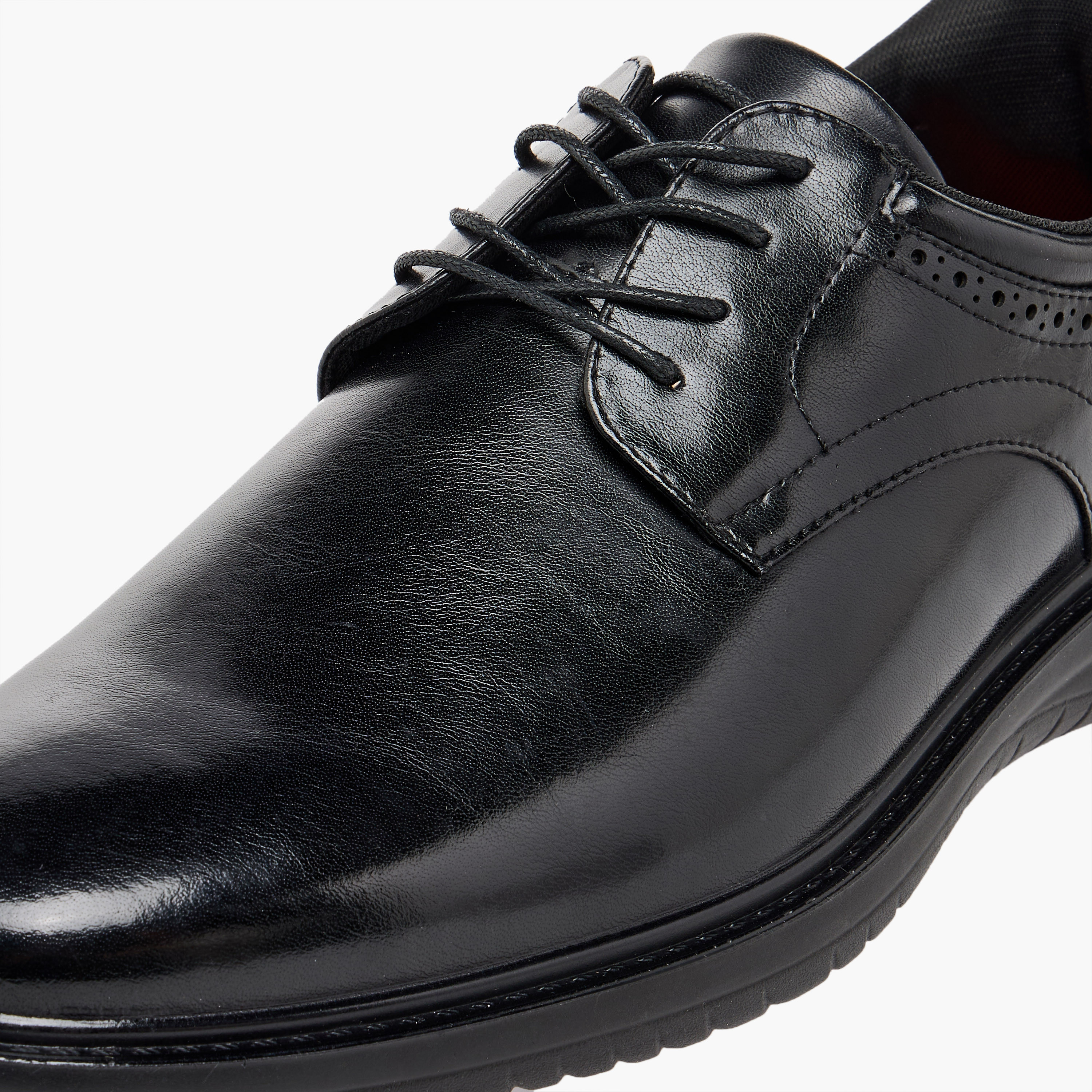 حذاء ديربي جلد برباط للرجال من لو كونفورت-men-shoes-formalshoes-image-7