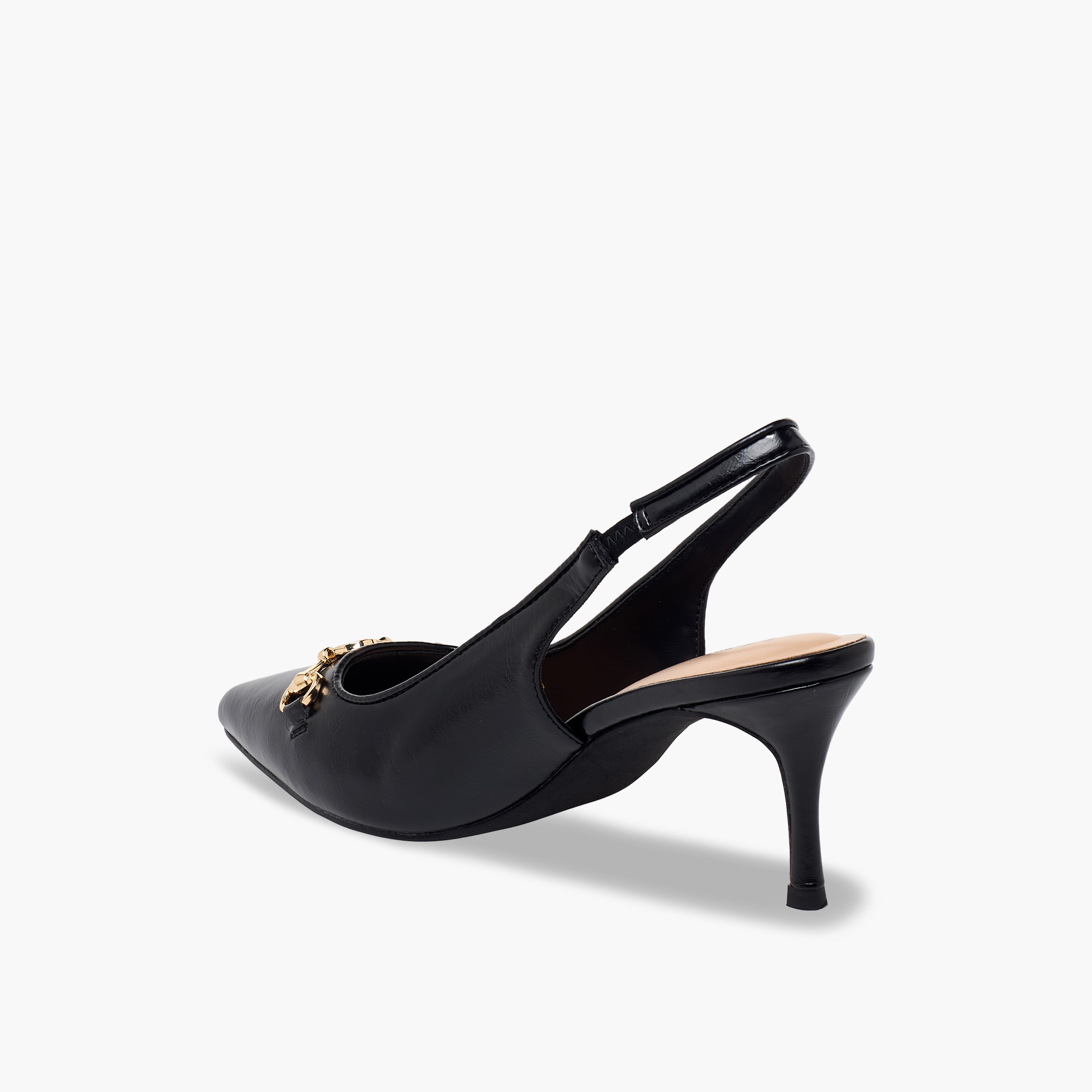 حذاء سادة بحزام خلفي للنساء من سيليست-women-shoes-heels-image-5