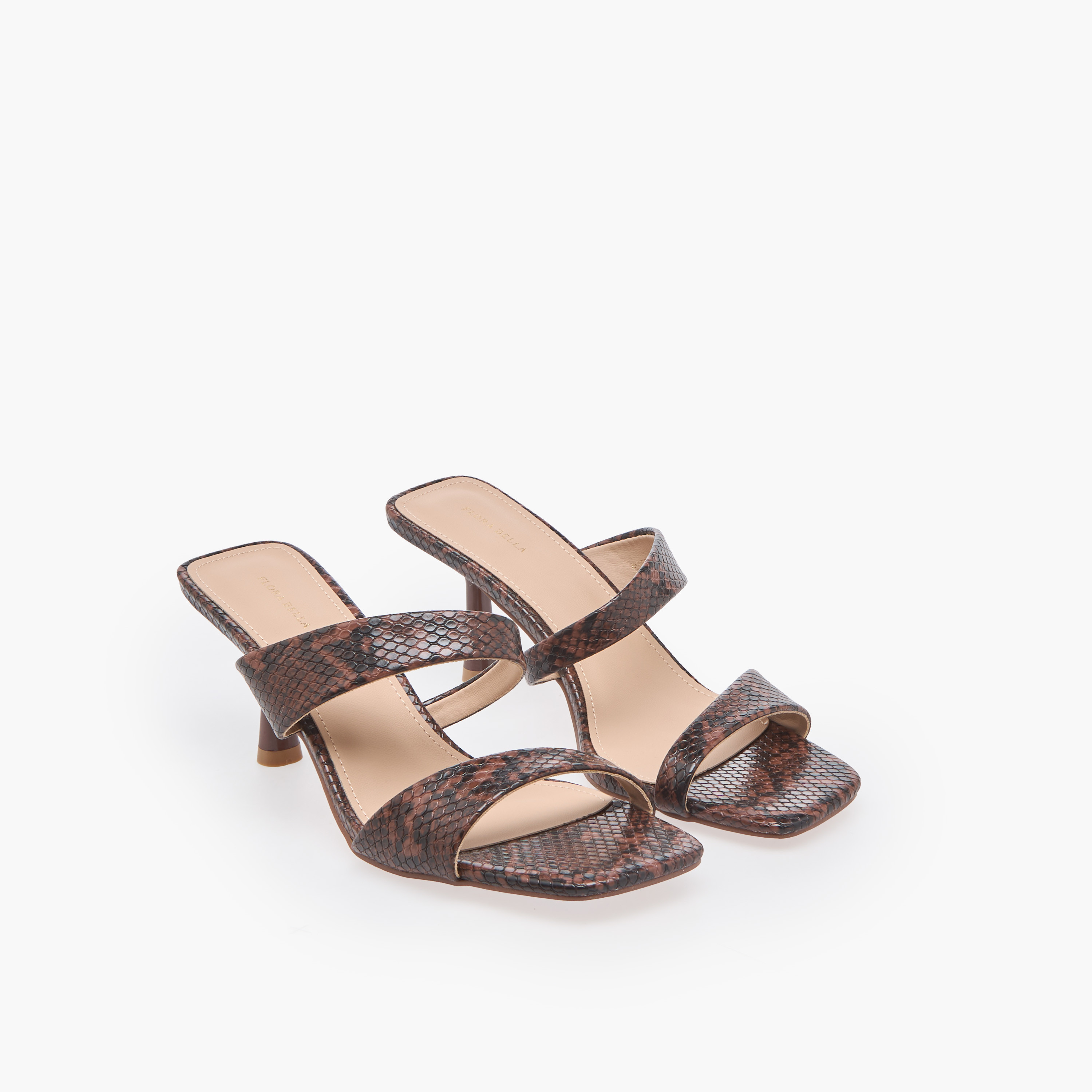 صندل بكعب ستيليتو وطبعات حيوانات للنساء من فلورا بيلا-women-shoes-sandals-heeled-image-1
