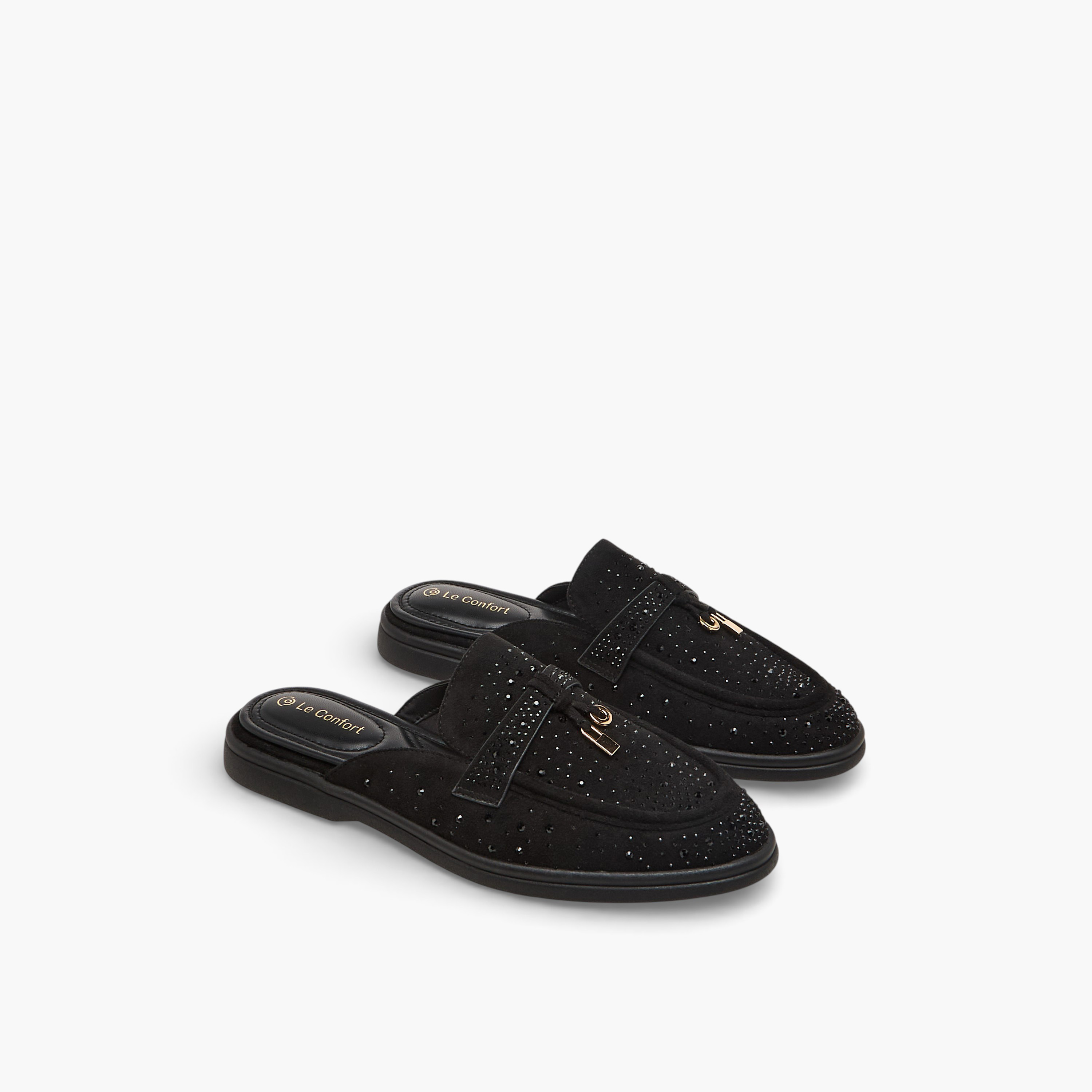 Le Confort Women Embellished Comfort Mules-women-shoes-flats-mules-image-1