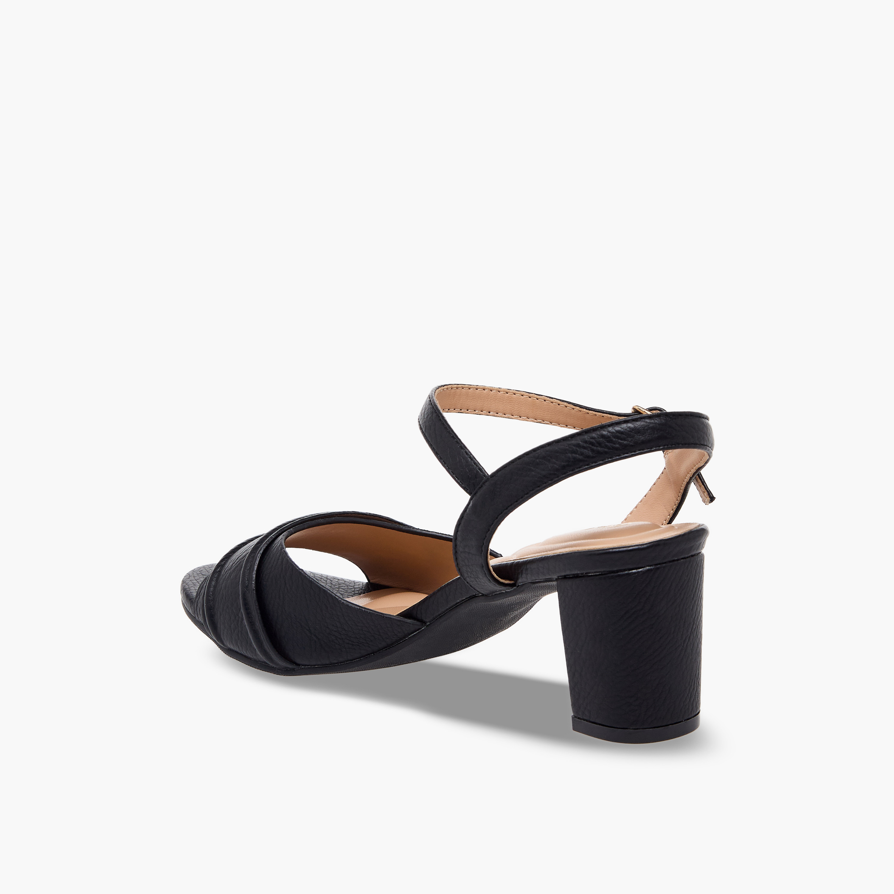 Le Confort Women Textured Block Heel Sandals-women-shoes-sandals-heeled-image-5
