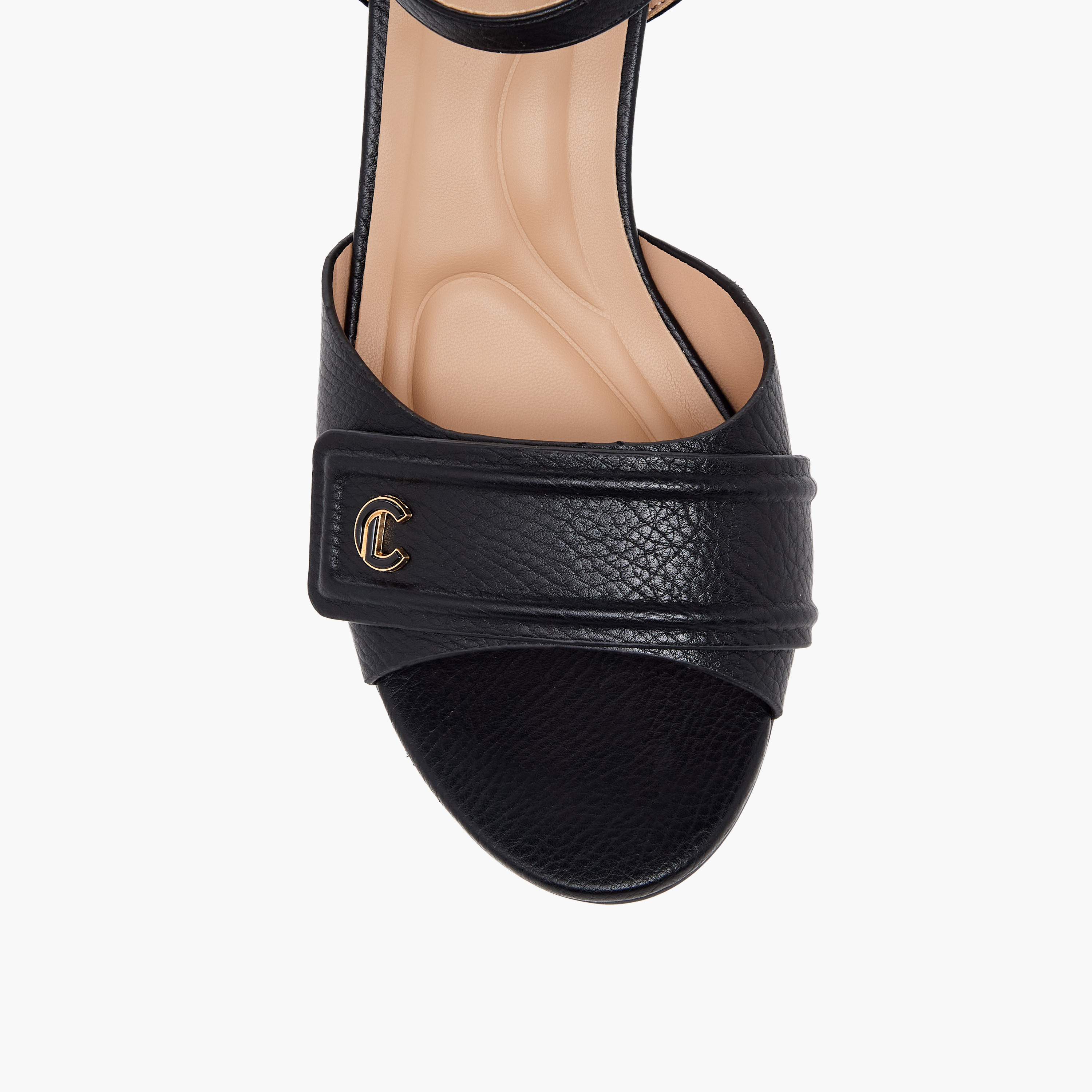 Le Confort Women Textured Block Heel Sandals-women-shoes-sandals-heeled-image-7