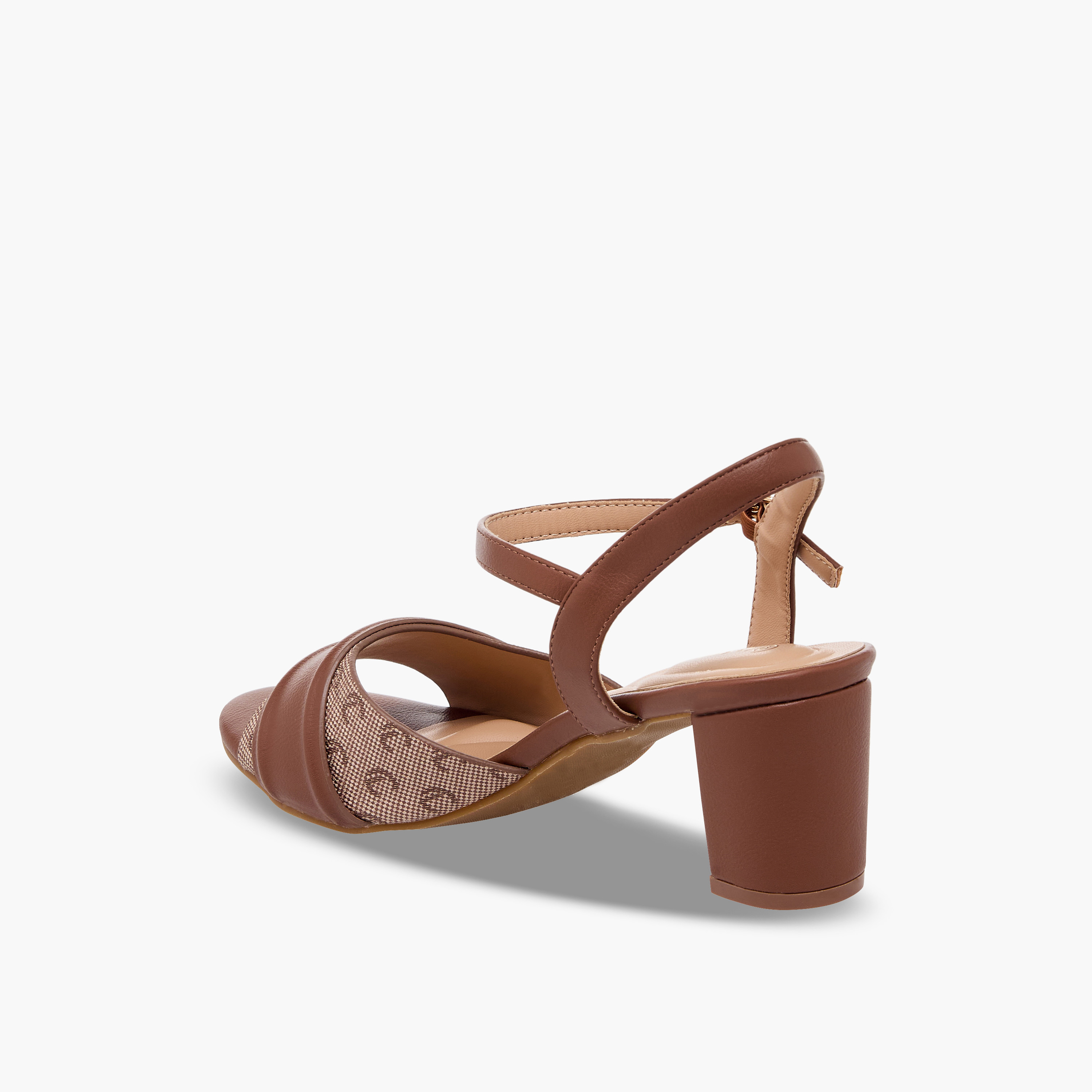 Le Confort Women Monogram Print Block Heel Sandals-women-shoes-sandals-heeled-image-5