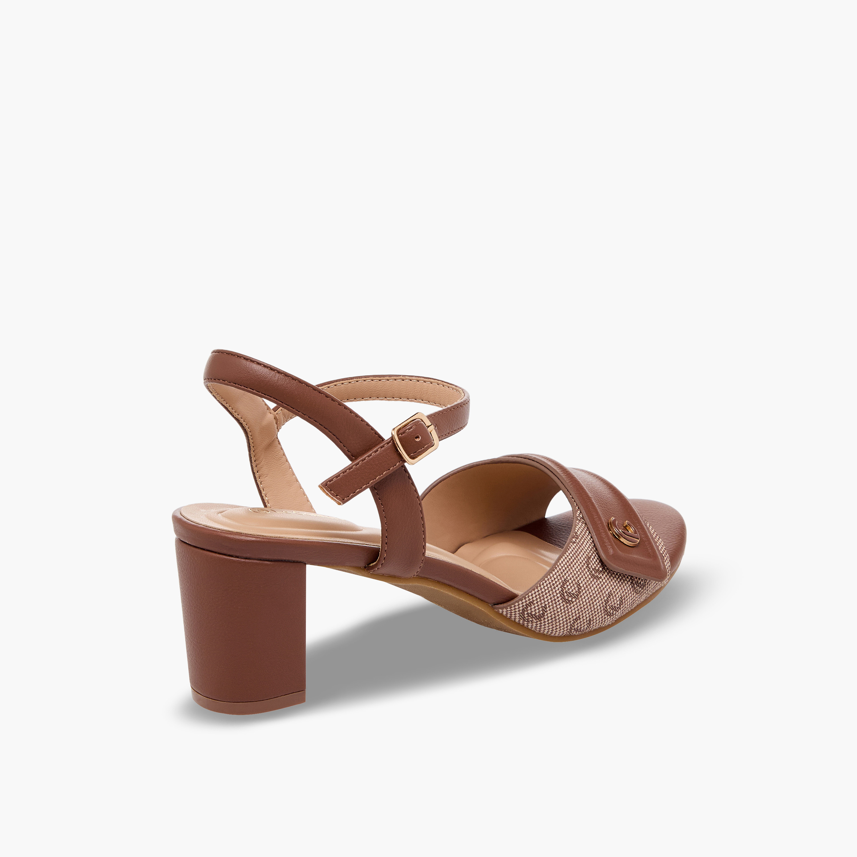 Le Confort Women Monogram Print Block Heel Sandals-women-shoes-sandals-heeled-image-6