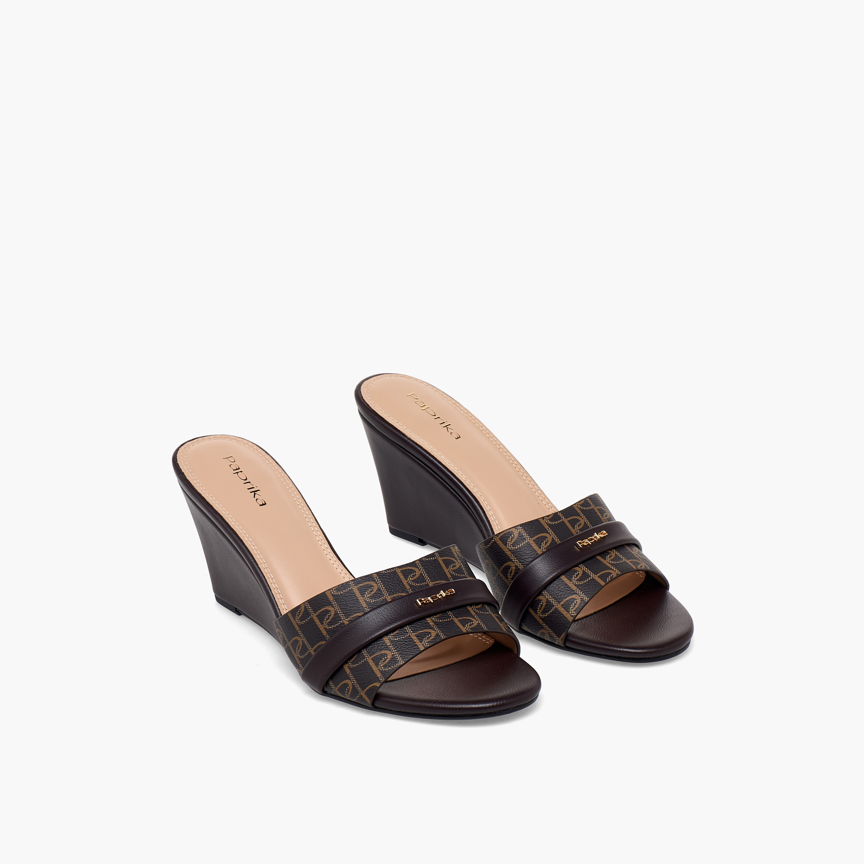 Paprika Women Slip-On Wedge Heel Sandals-women-shoes-sandals-heeled-image-1