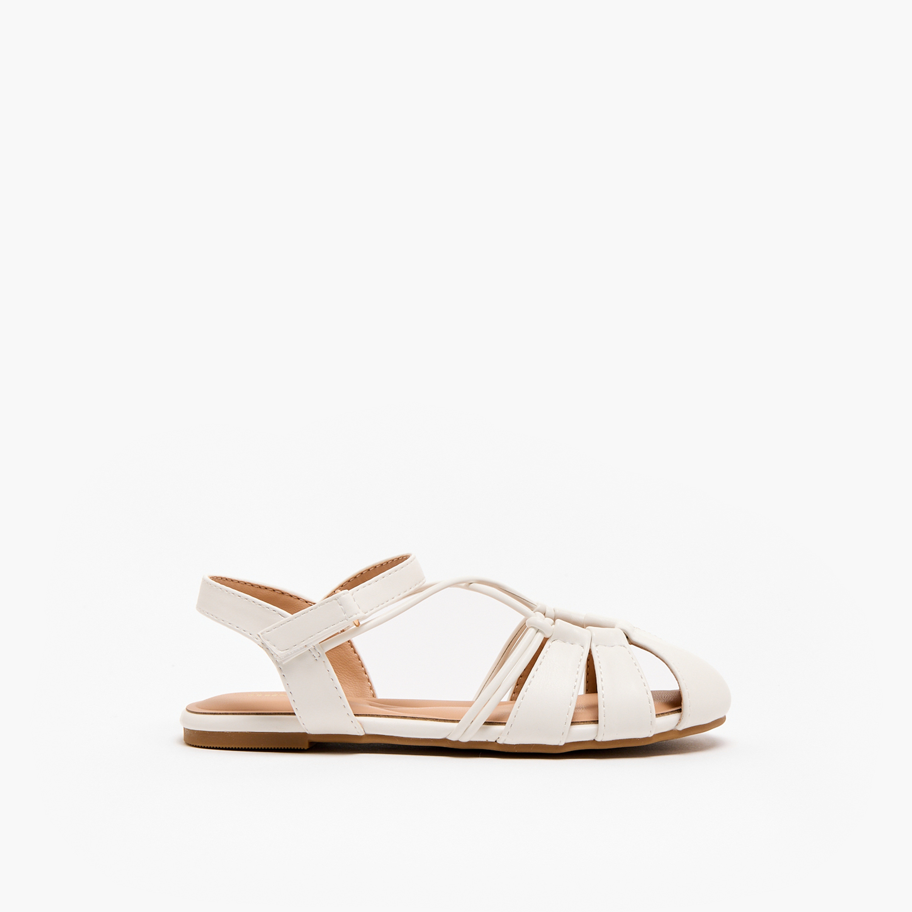 Little Missy Girls Strappy Hook & Loop Sandals-girls-shoes-sandals-image-2