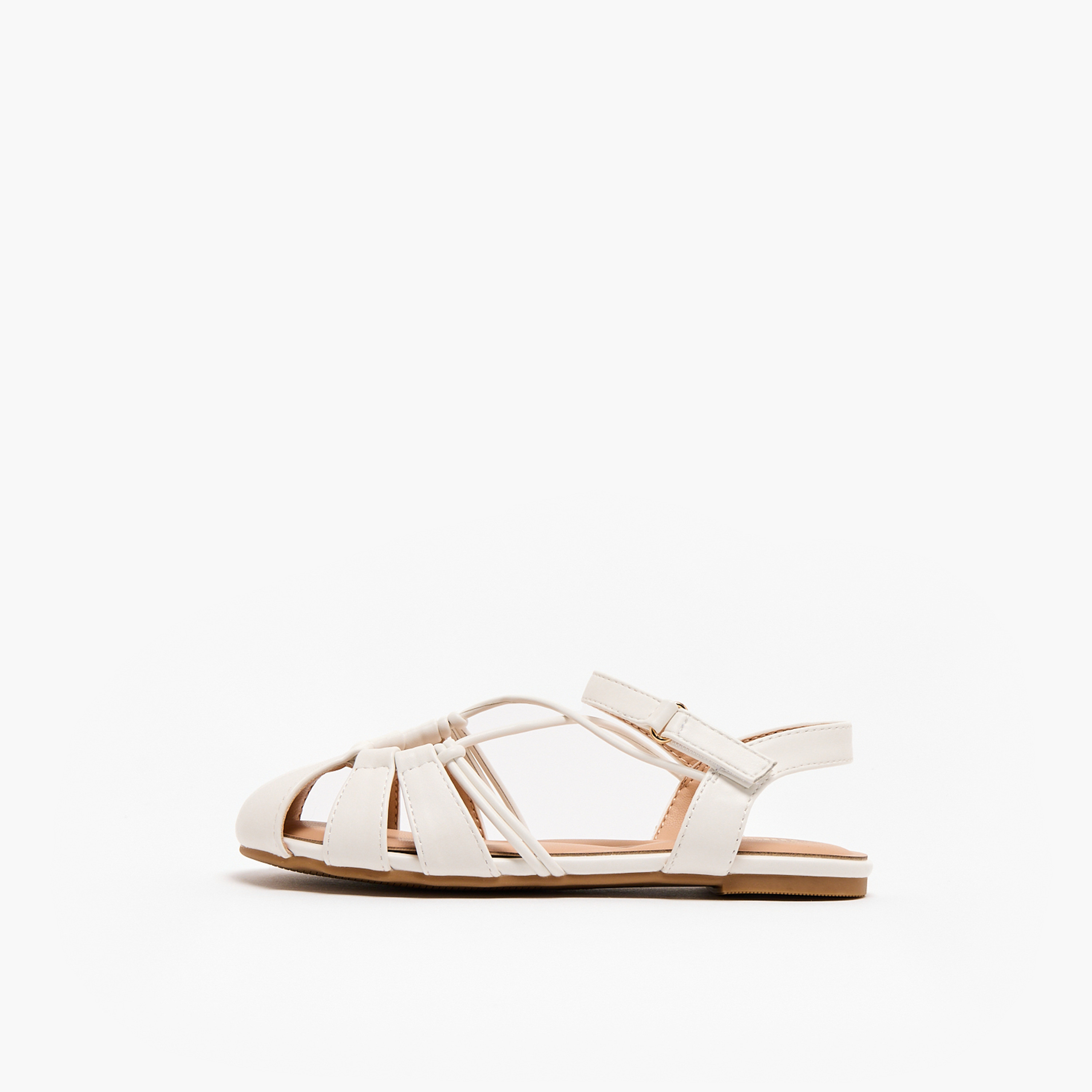 Little Missy Girls Strappy Hook & Loop Sandals-girls-shoes-sandals-image-5