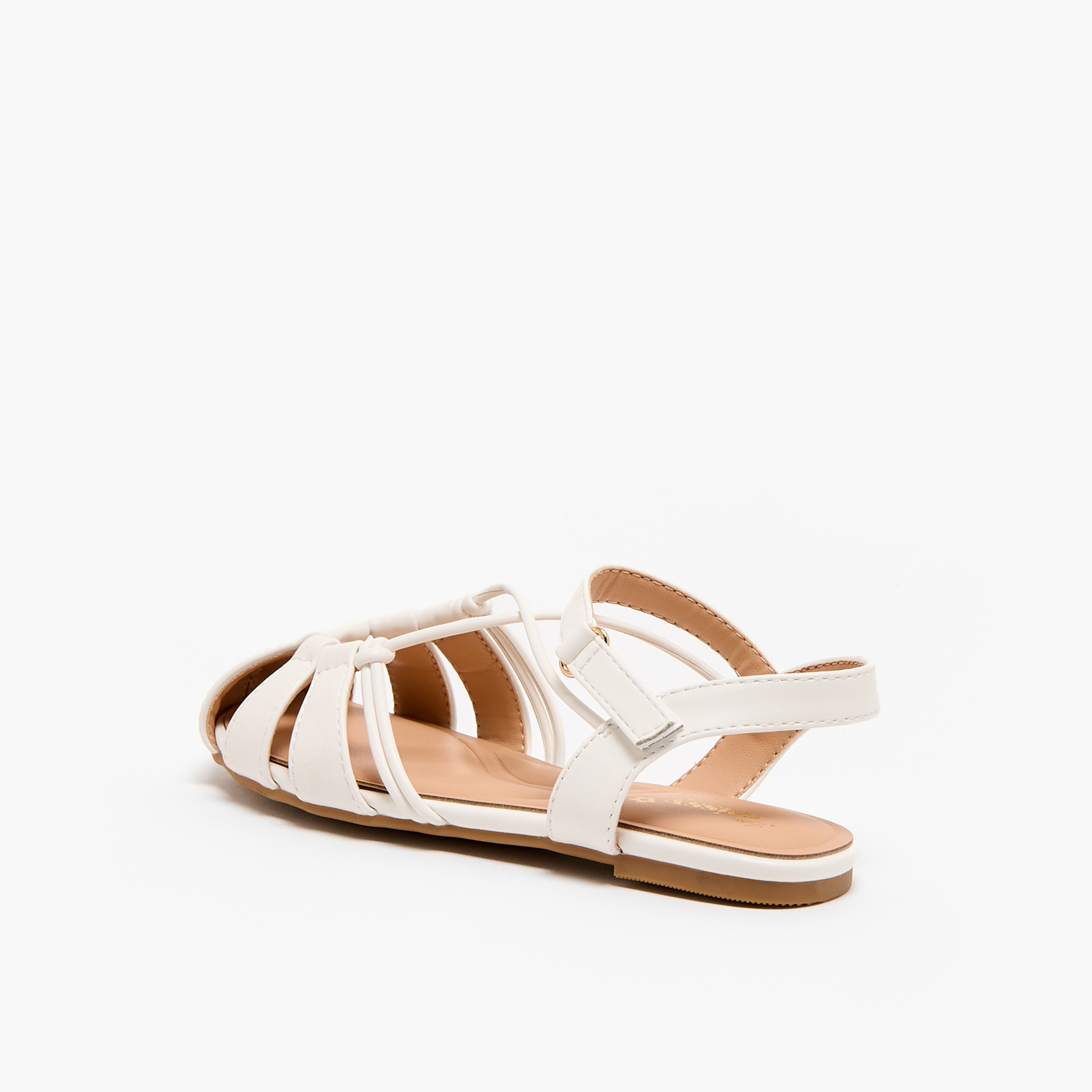 Little Missy Girls Strappy Hook & Loop Sandals-girls-shoes-sandals-image-6
