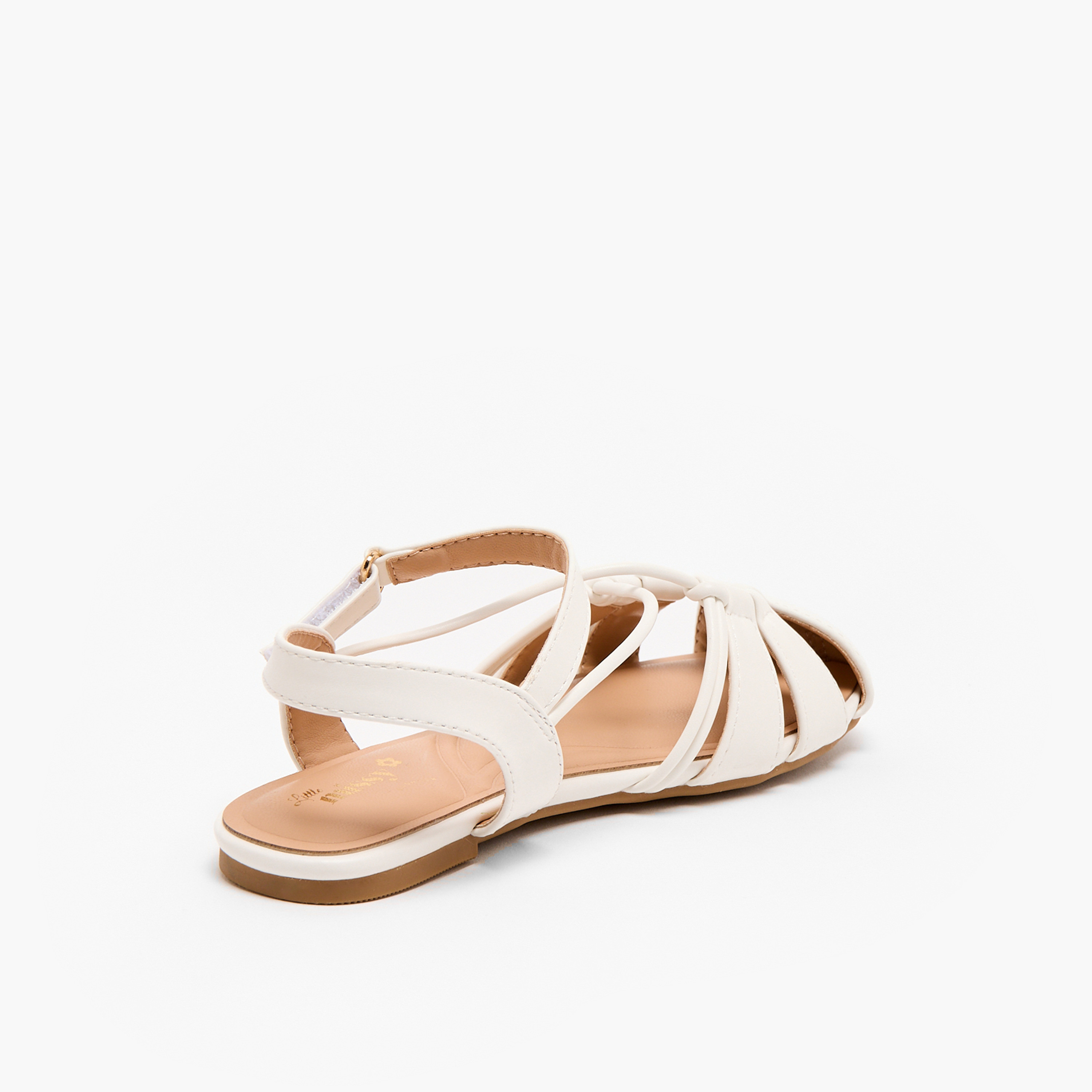 Little Missy Girls Strappy Hook & Loop Sandals-girls-shoes-sandals-image-7