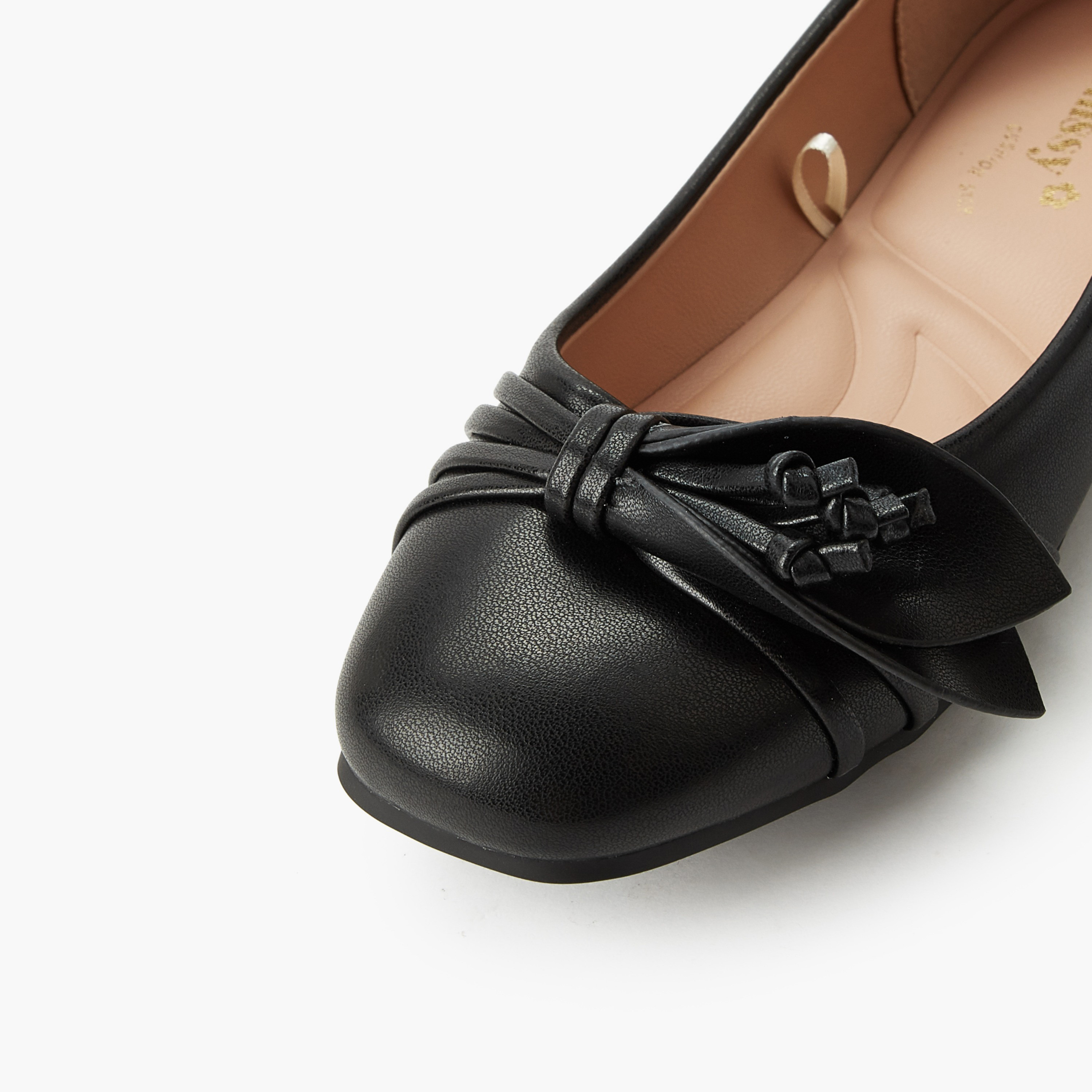 حذاء باليرينا سهل اللبس للبنات من ليتل ميسي-girls-shoes-ballerinas-image-4